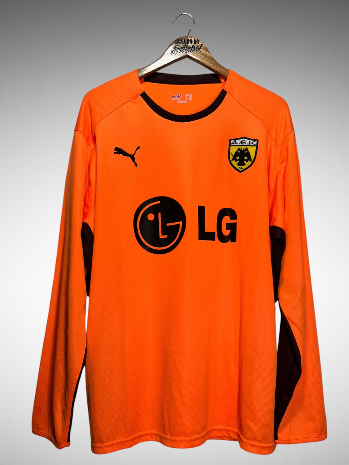 AEK 2008 Camisa de Goleiro Tam 3G Mangas Longas.