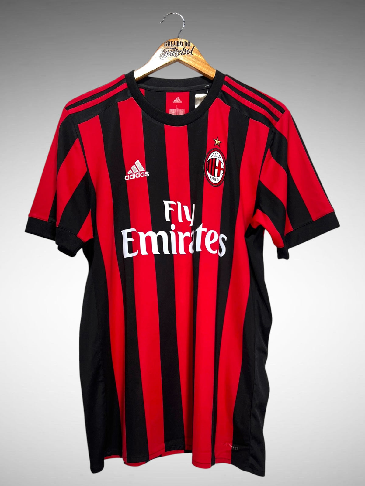 Milan 2017 Primeira Camisa Tam G N 19 Bonucci.