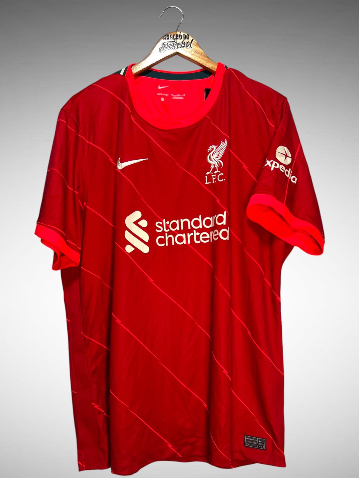 Liverpool 2021 Primeira Camisa Tam GG.
