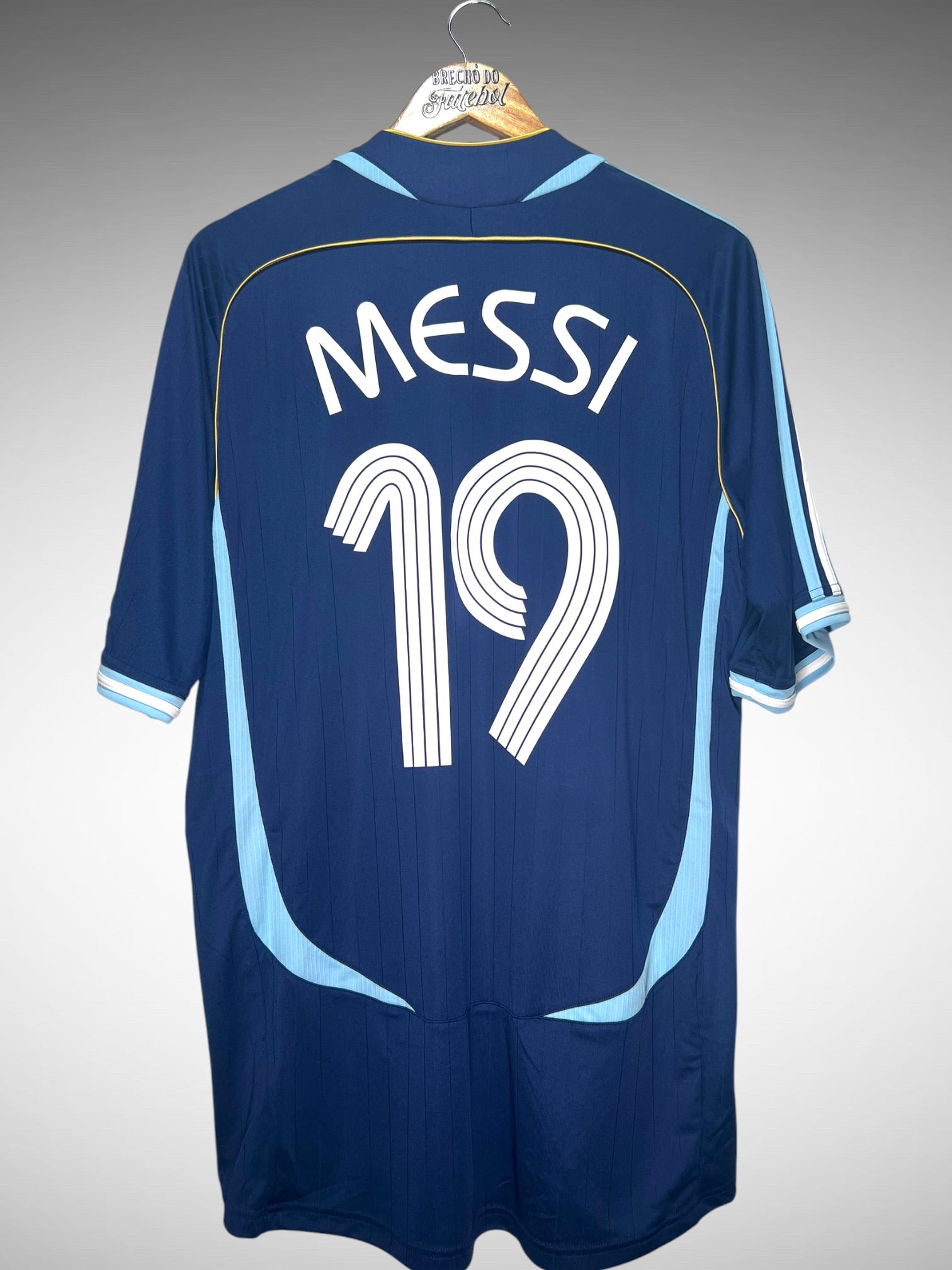 Argentina 2006 Reedição Segunda Camisa Tam G N 19 Messi.