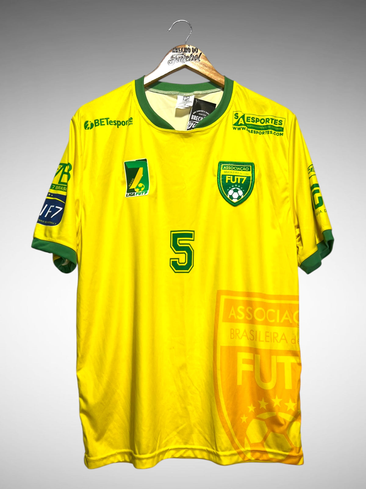 Brasil Fut7 Primeira Camisa Tam G N 5 Mané.