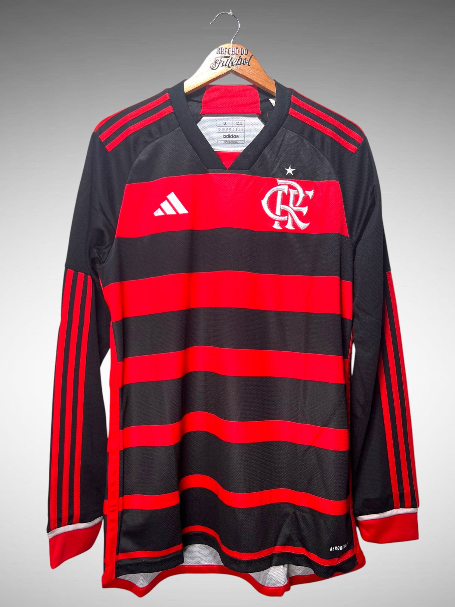Flamengo 2024 Primeira Camisa Tam G Mangas Longas.