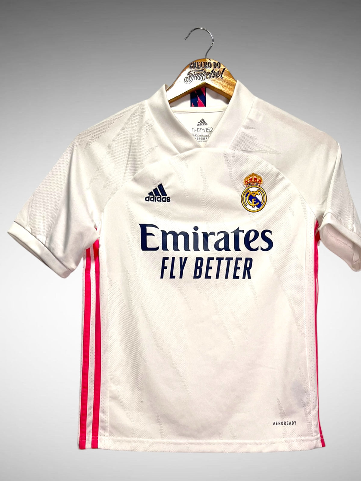 Real Madrid 2020 Primeira Camisa Tam 12 anos Infantil.