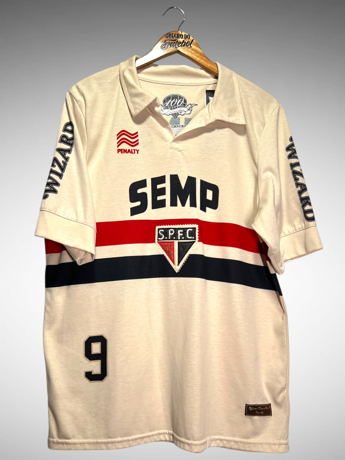São Paulo 2013 Camisa Centenário Leônidas Tam GG N 9.