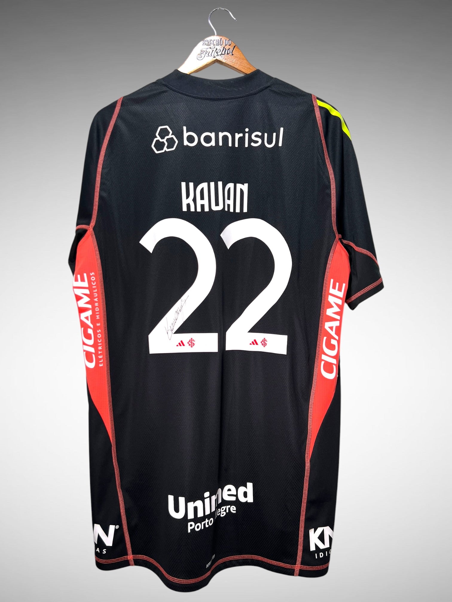 Internacional 2025 Camisa de Goleiro Tam 3G N 22 Kauan.