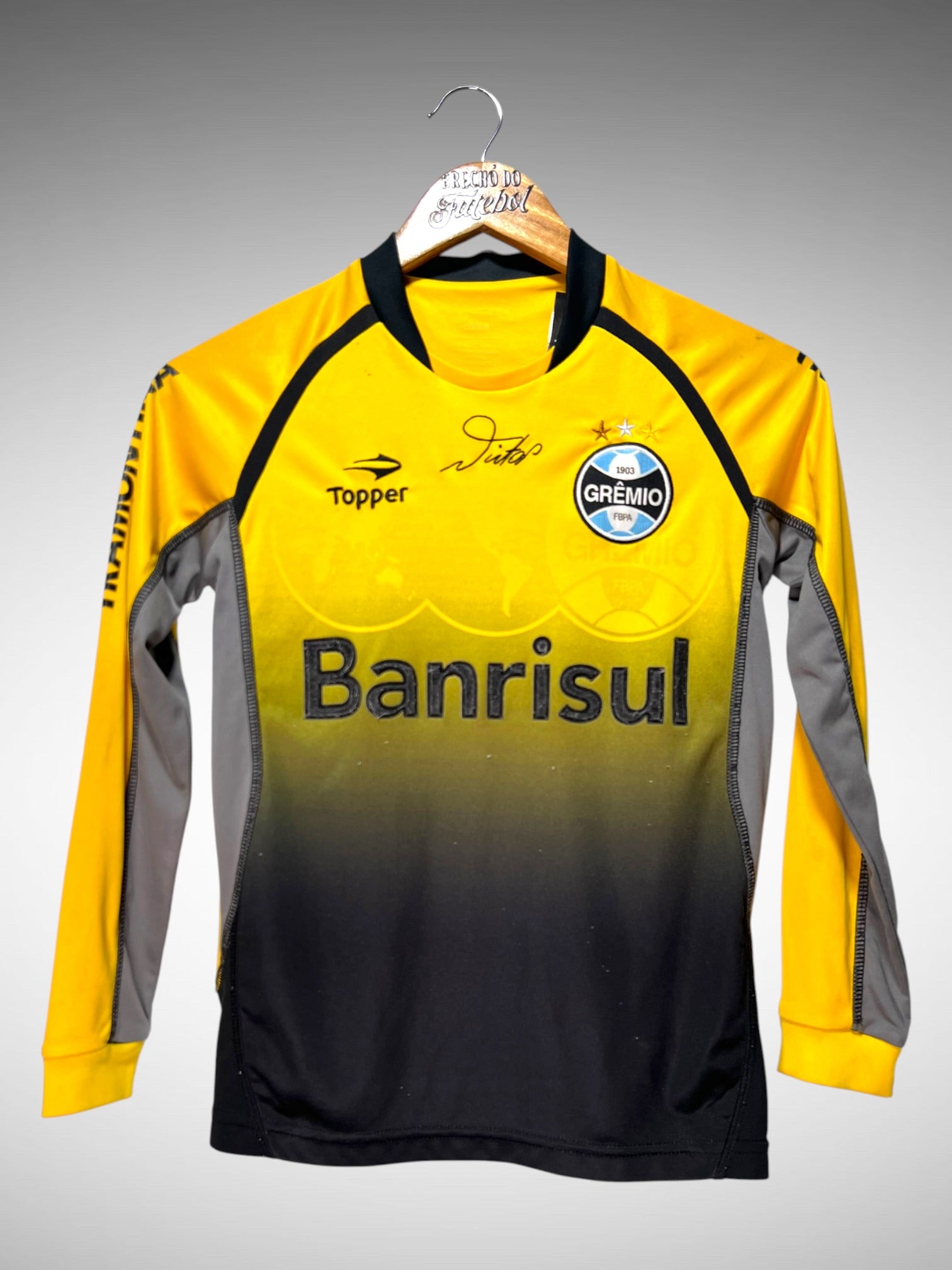 Grêmio 2011 Camisa de Goleiro Tam 12 anos Infantil N 1 Mangas Longas.