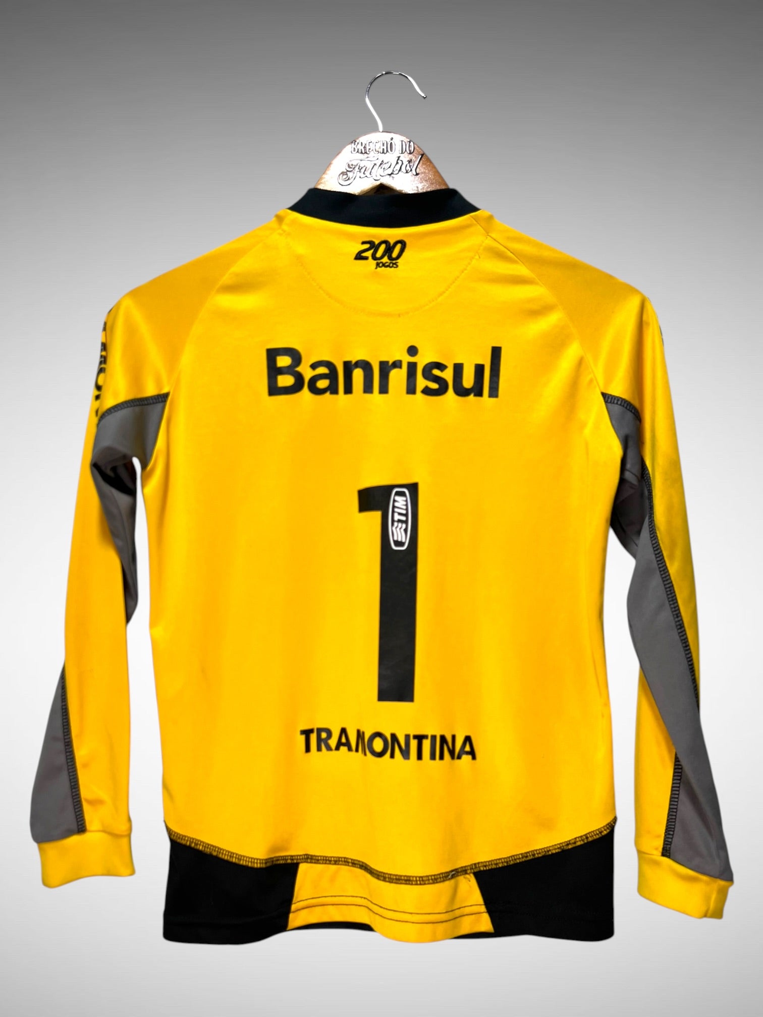 Grêmio 2011 Camisa de Goleiro Tam 12 anos Infantil N 1 Mangas Longas.