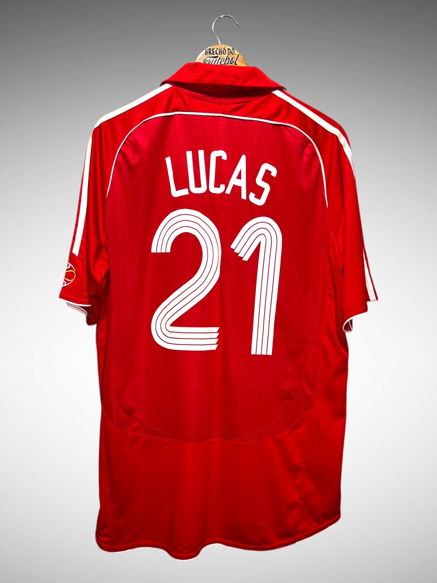 Liverpool 2006 Primeira Camisa Tam G N 21 Lucas.