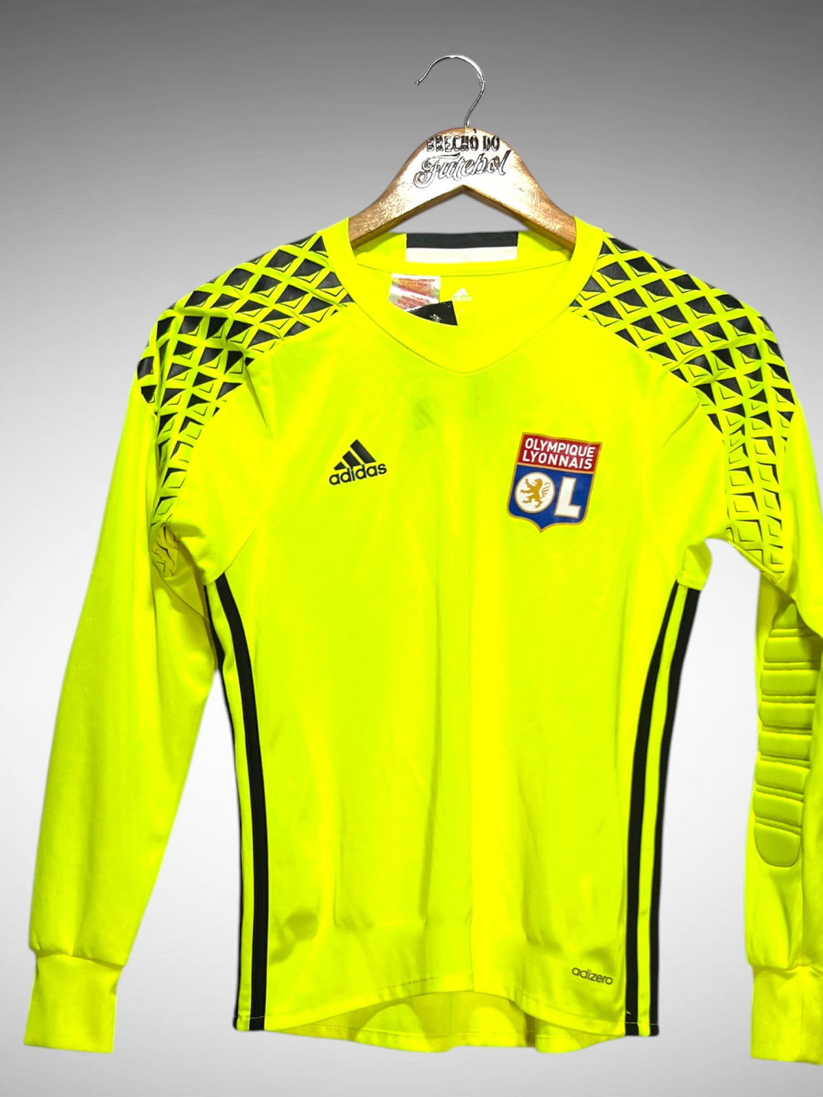 Lyon 2016 Camisa de Goleiro Tam 12 anos Infantil Mangas Longas.