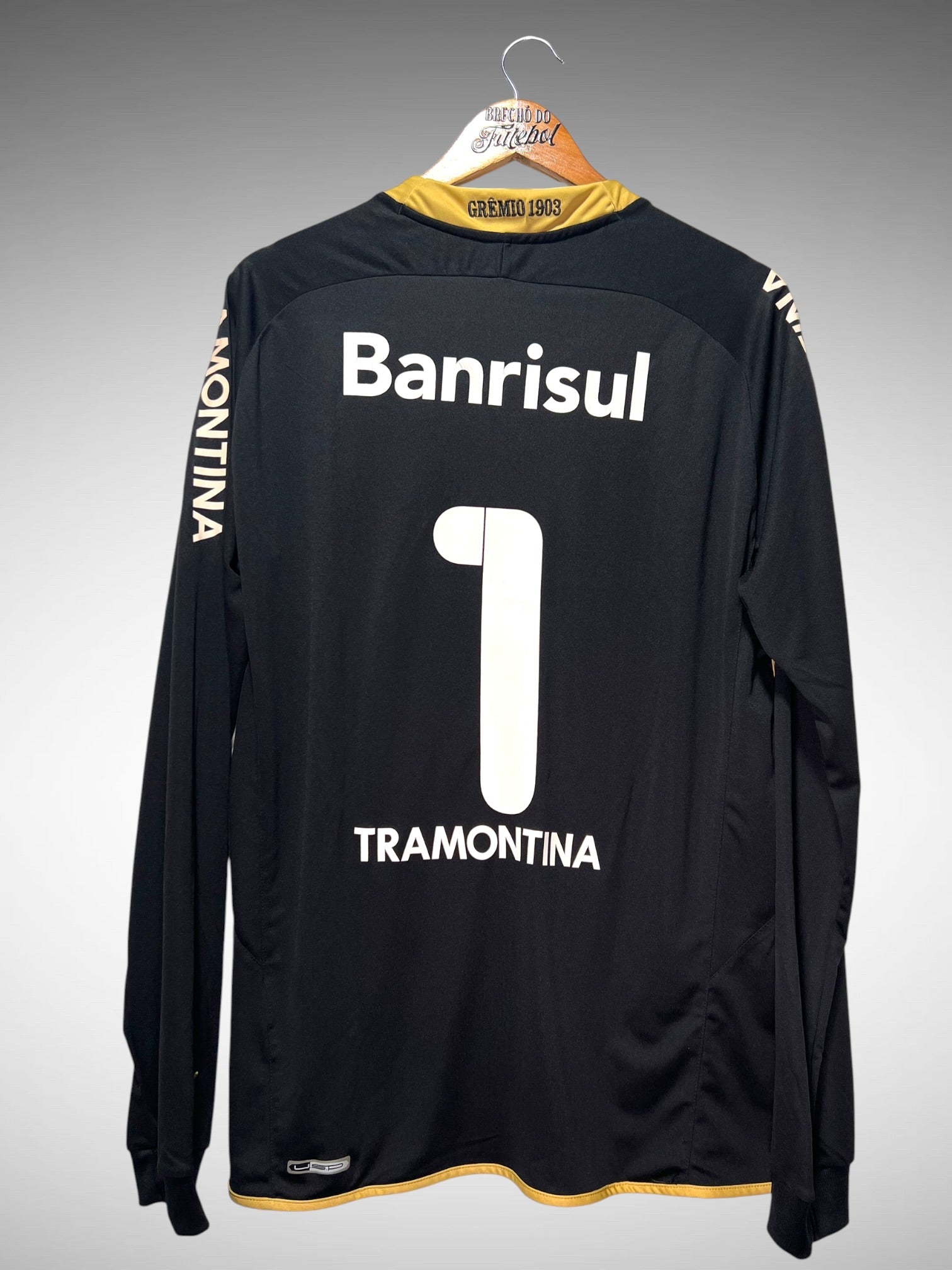 Grêmio 2009 Camisa de Goeiro Tam M N 1 Mangas Longas.