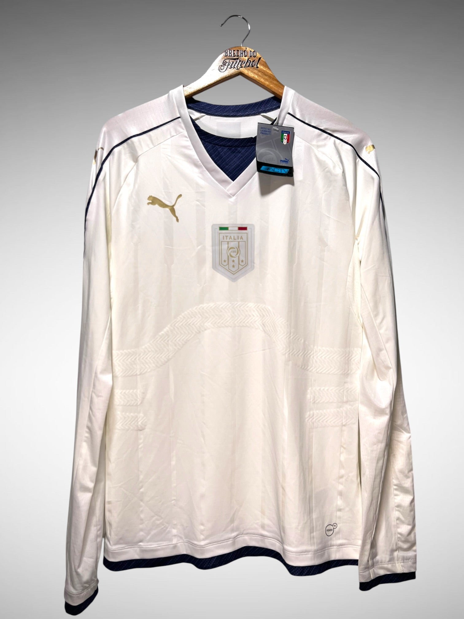 Itália 2016 Camisa Tribute Tam GG Mangas Longas.