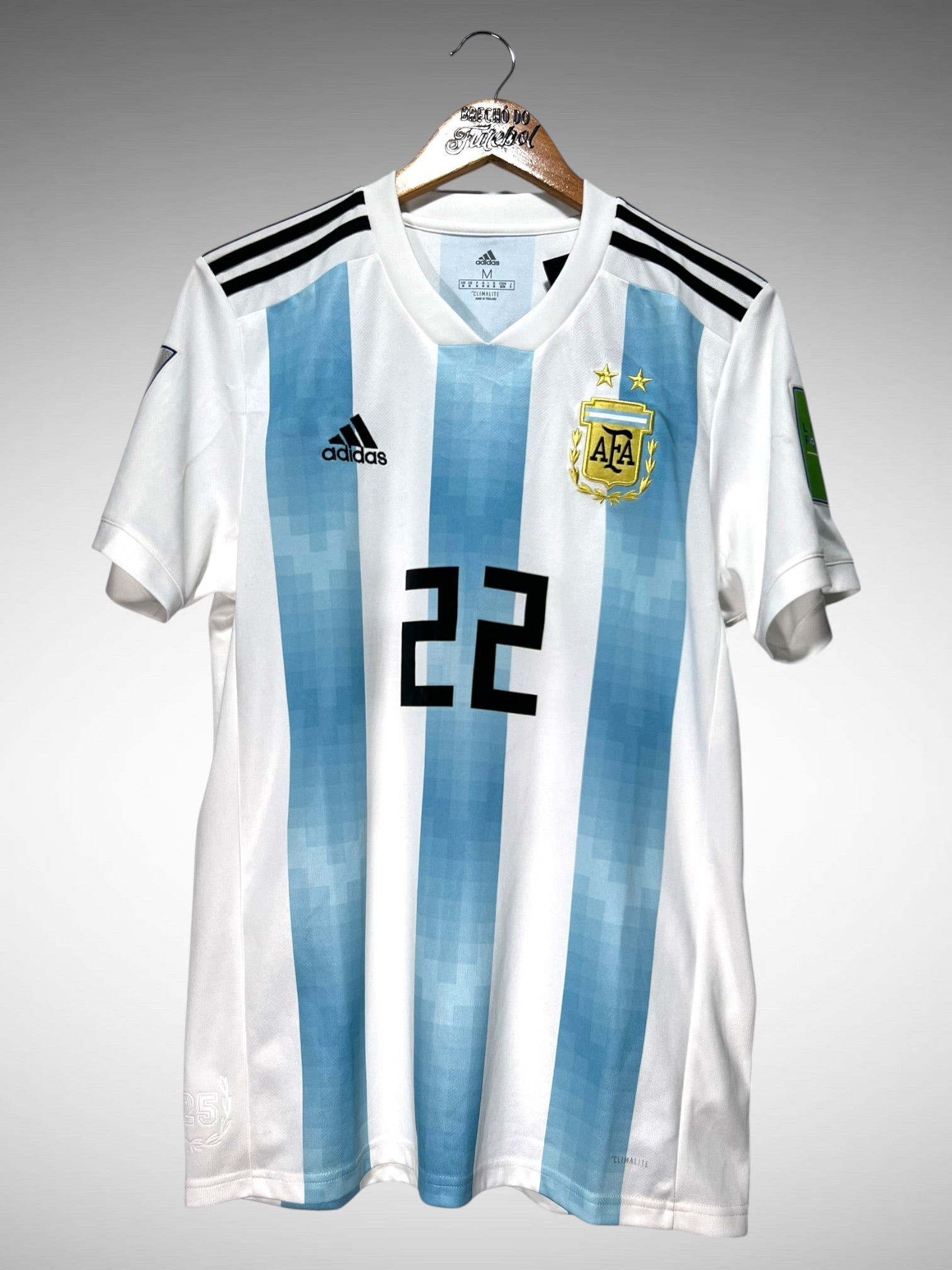 Argentina 2018 Primeira Camisa Tam M N 22 Pavon.