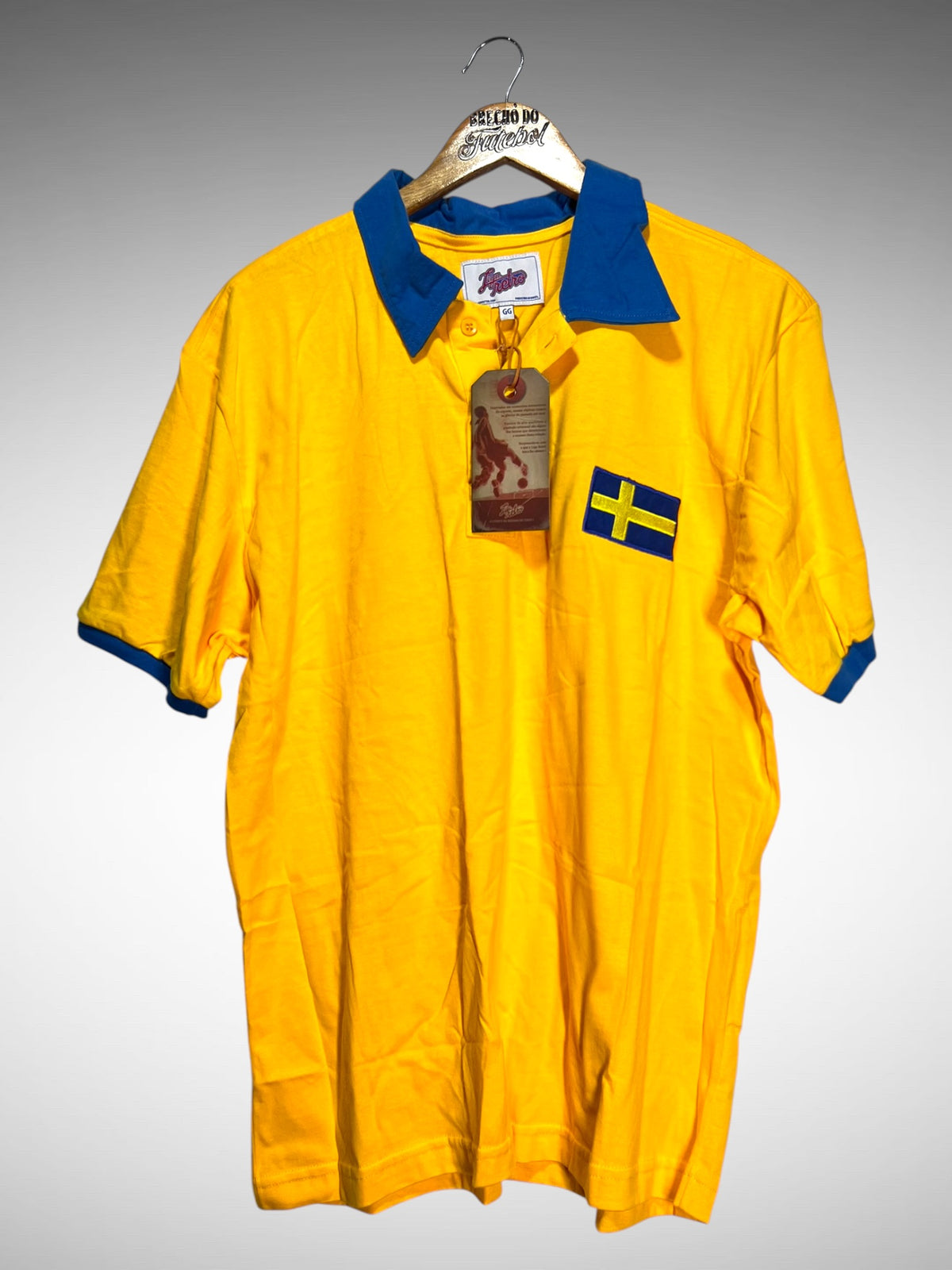 Suécia Liga Retrô 1958 Primeira Camisa Tam GG.