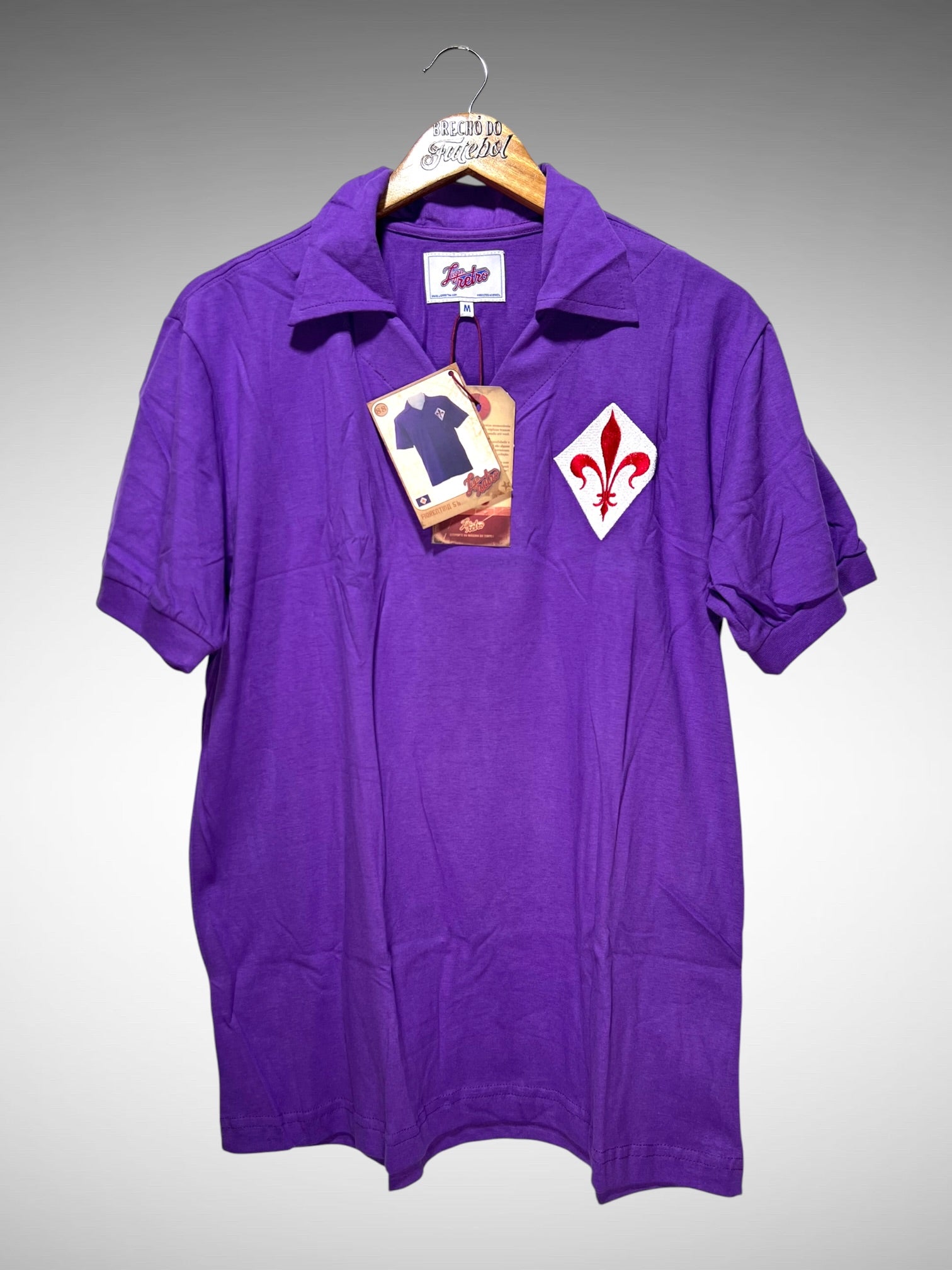 Fiorentina Liga Retrô 1956 Primeira Camisa.