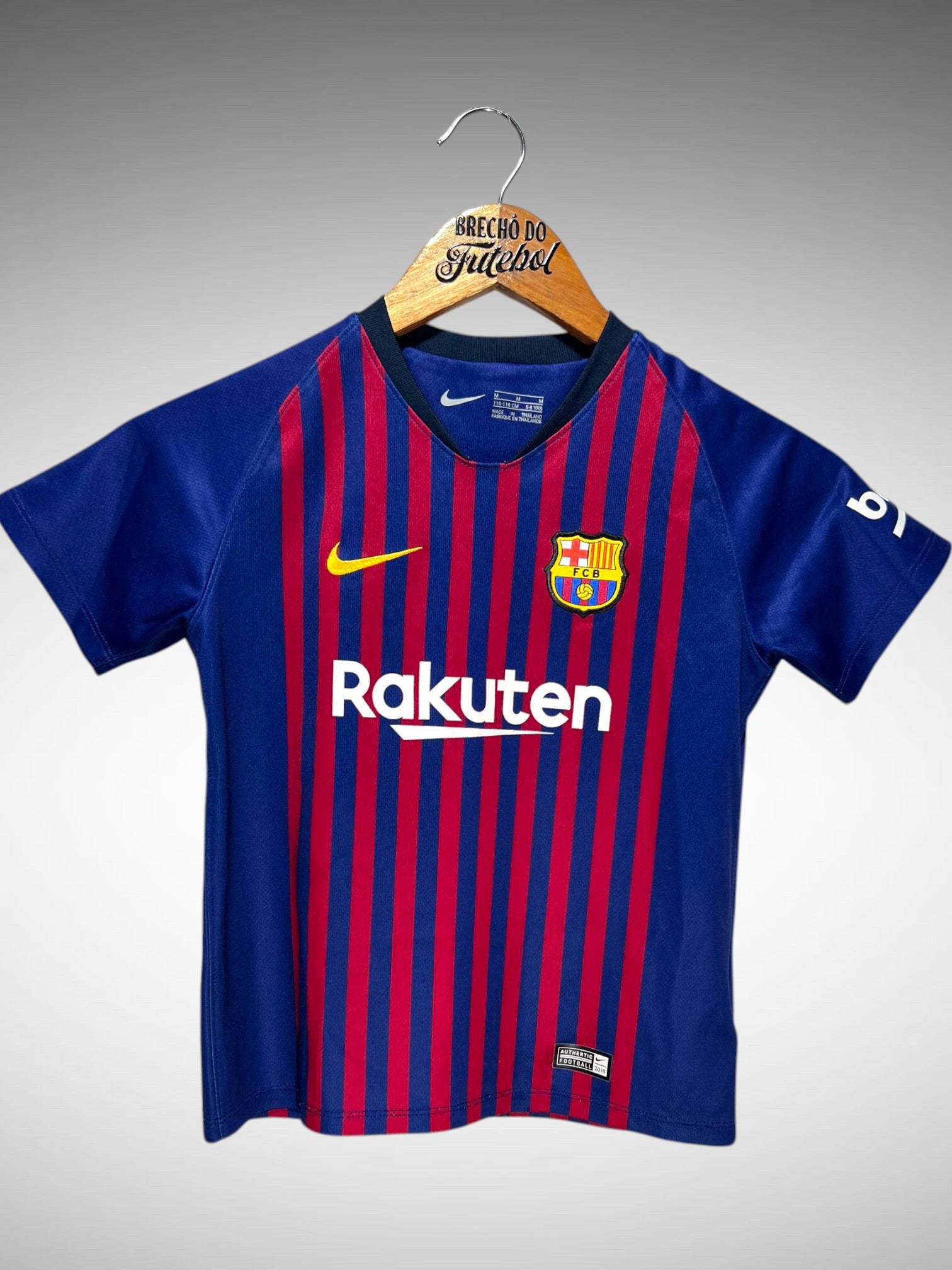 Barcelona 2018 Primeira Camisa Tam 6 anos Infantil.