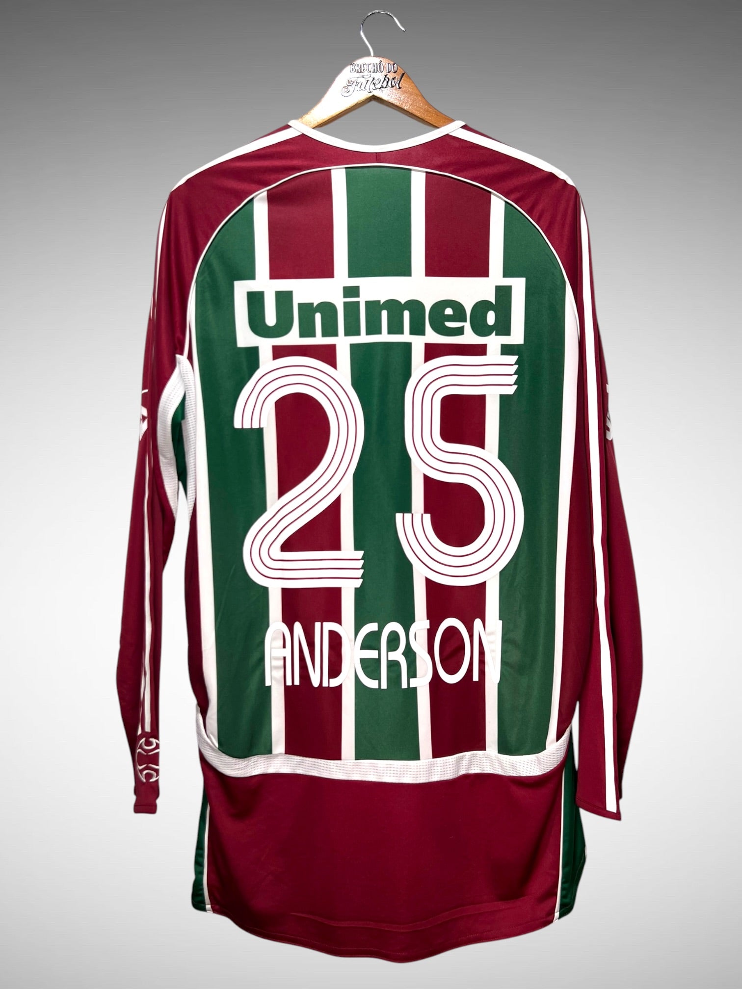 Fluminense 2007 Primeira Camisa Tam G N 25 Anderson Mangas Longas.