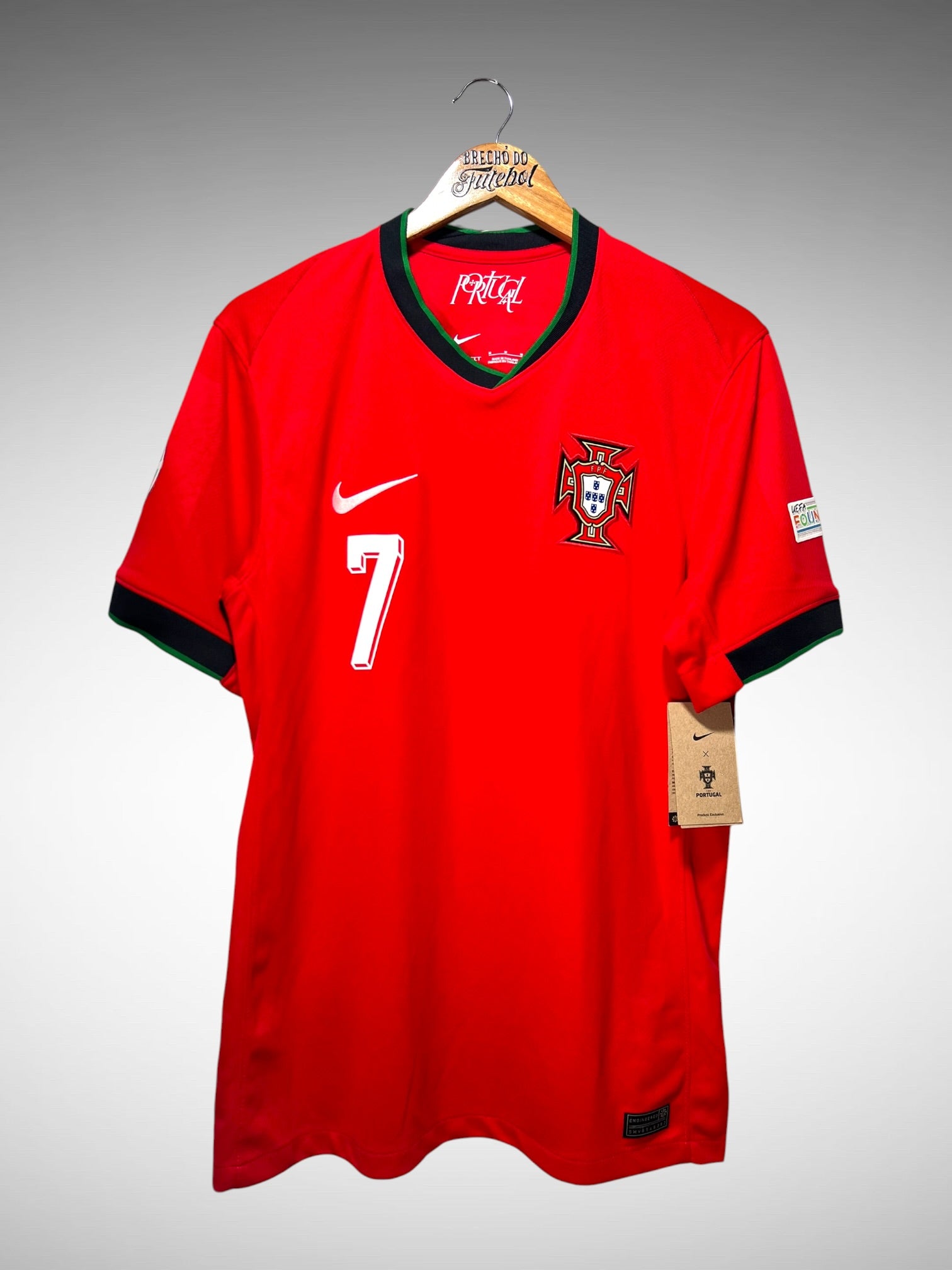 Portugal 2024 Primeira Camisa Tam M N 7 Ronaldo.