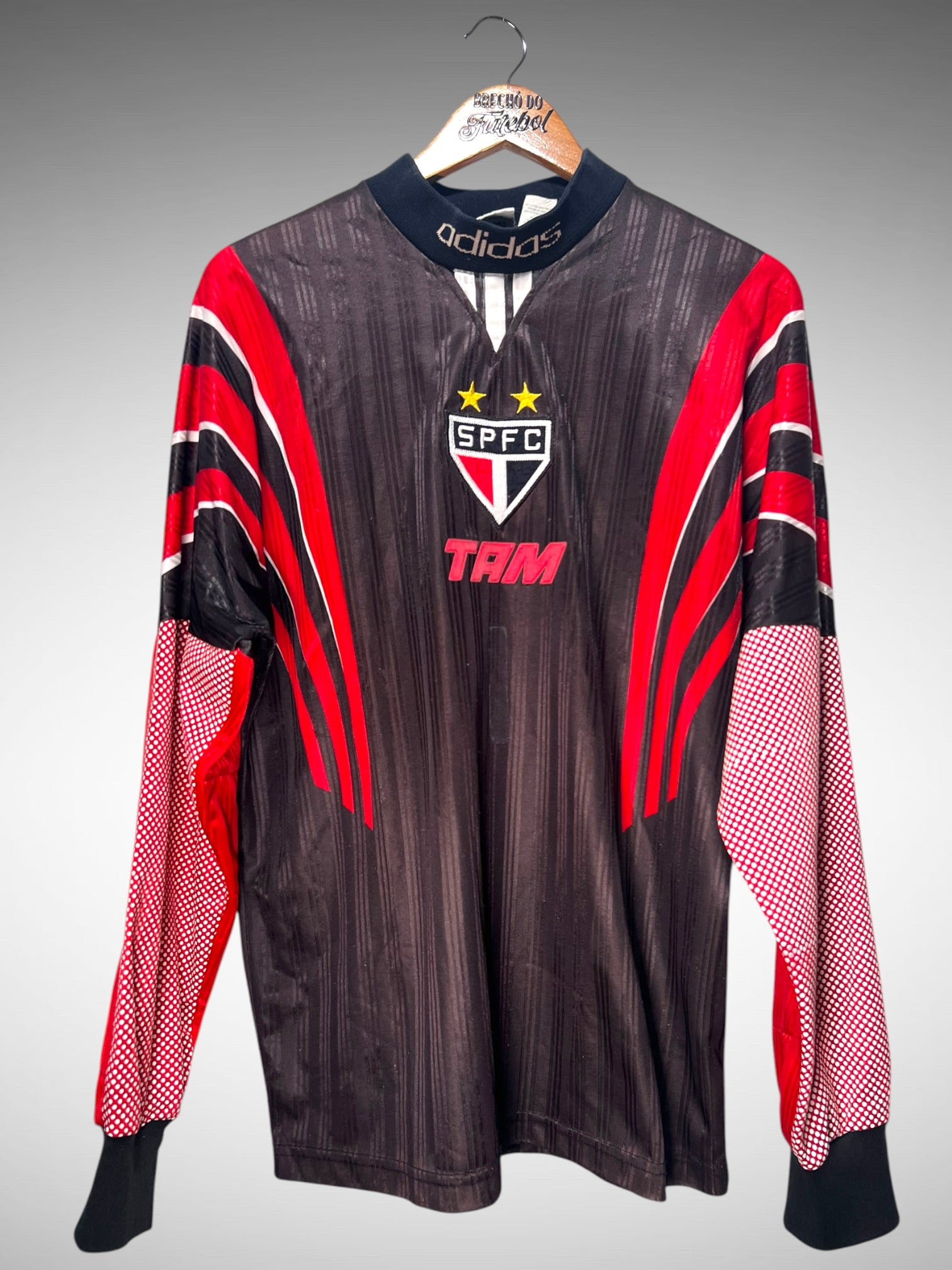 São Paulo 1996 Camisa de Goleiro Tam G N 1 Mangas Longas.