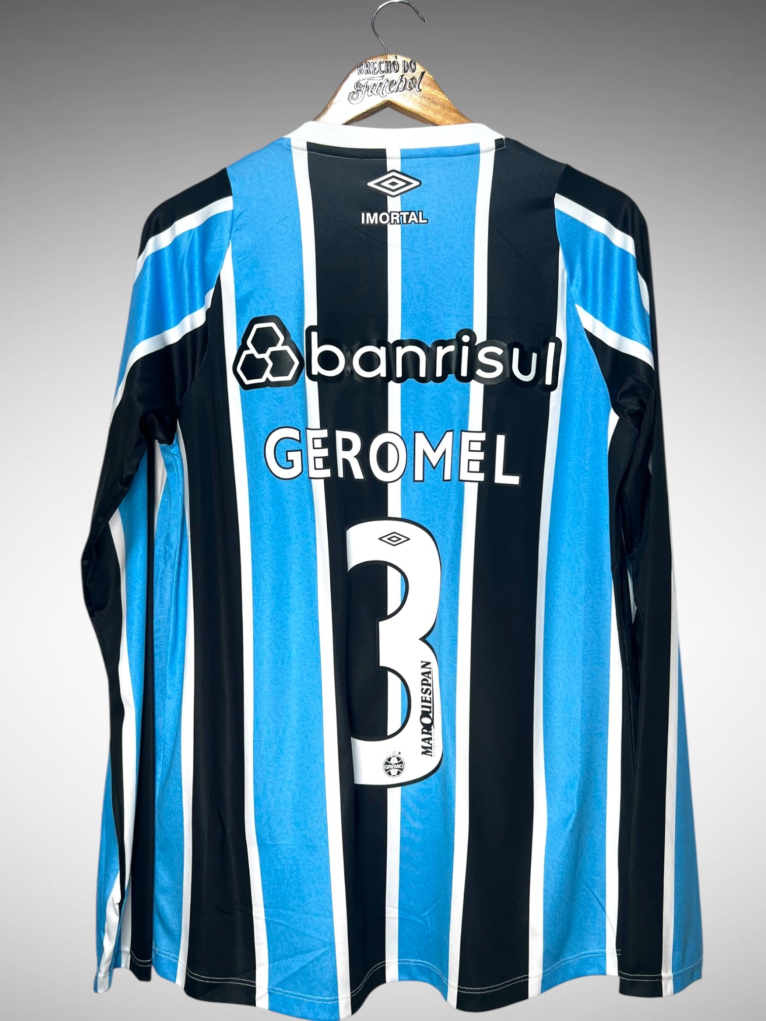 Grêmio 2024 Primeira Camisa Tam M N 3 Geromel Mangas Longas.