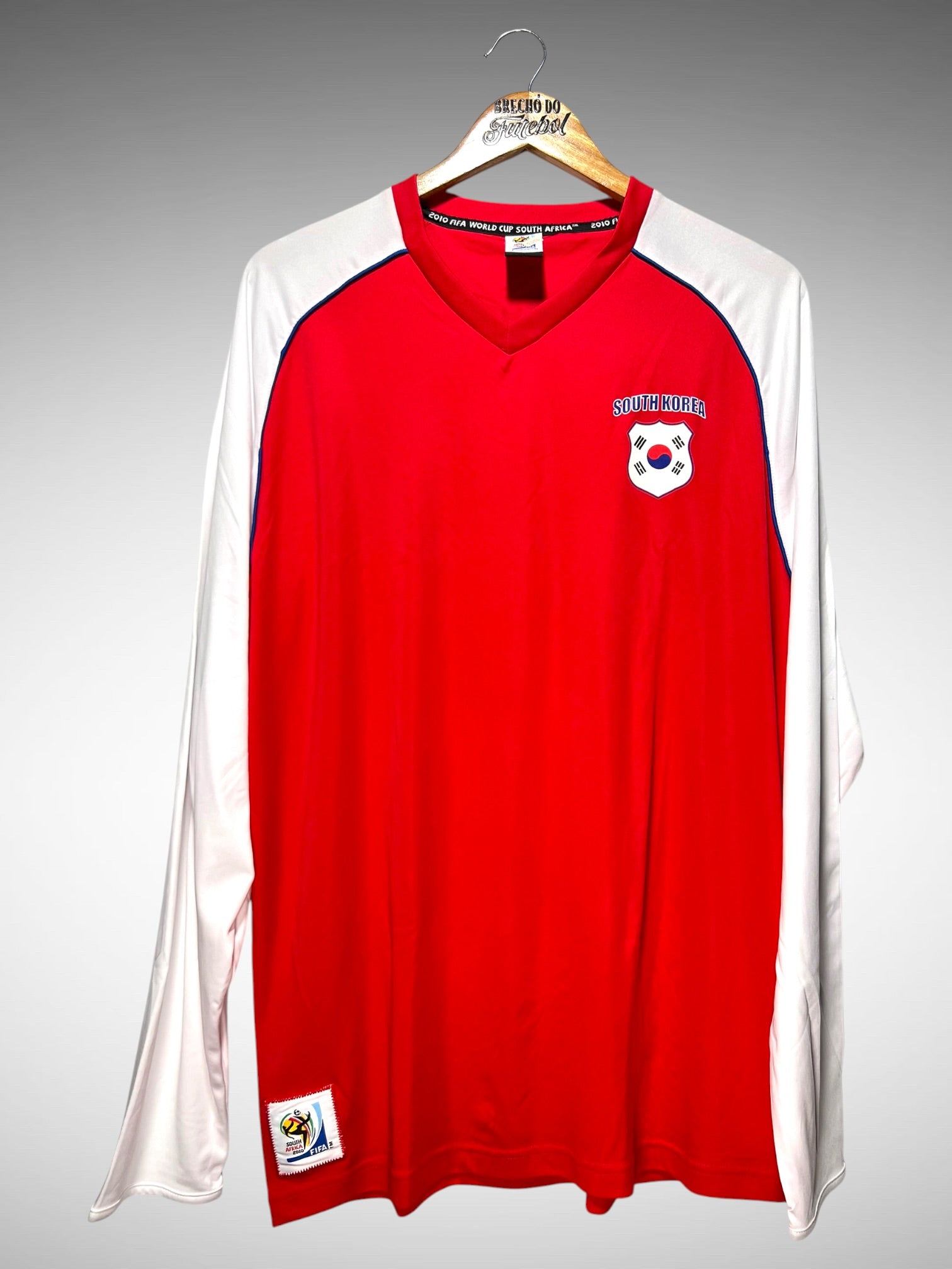 Coreia do Sul 2010 Camisa Licenciada Tam GG Mangas Longas.