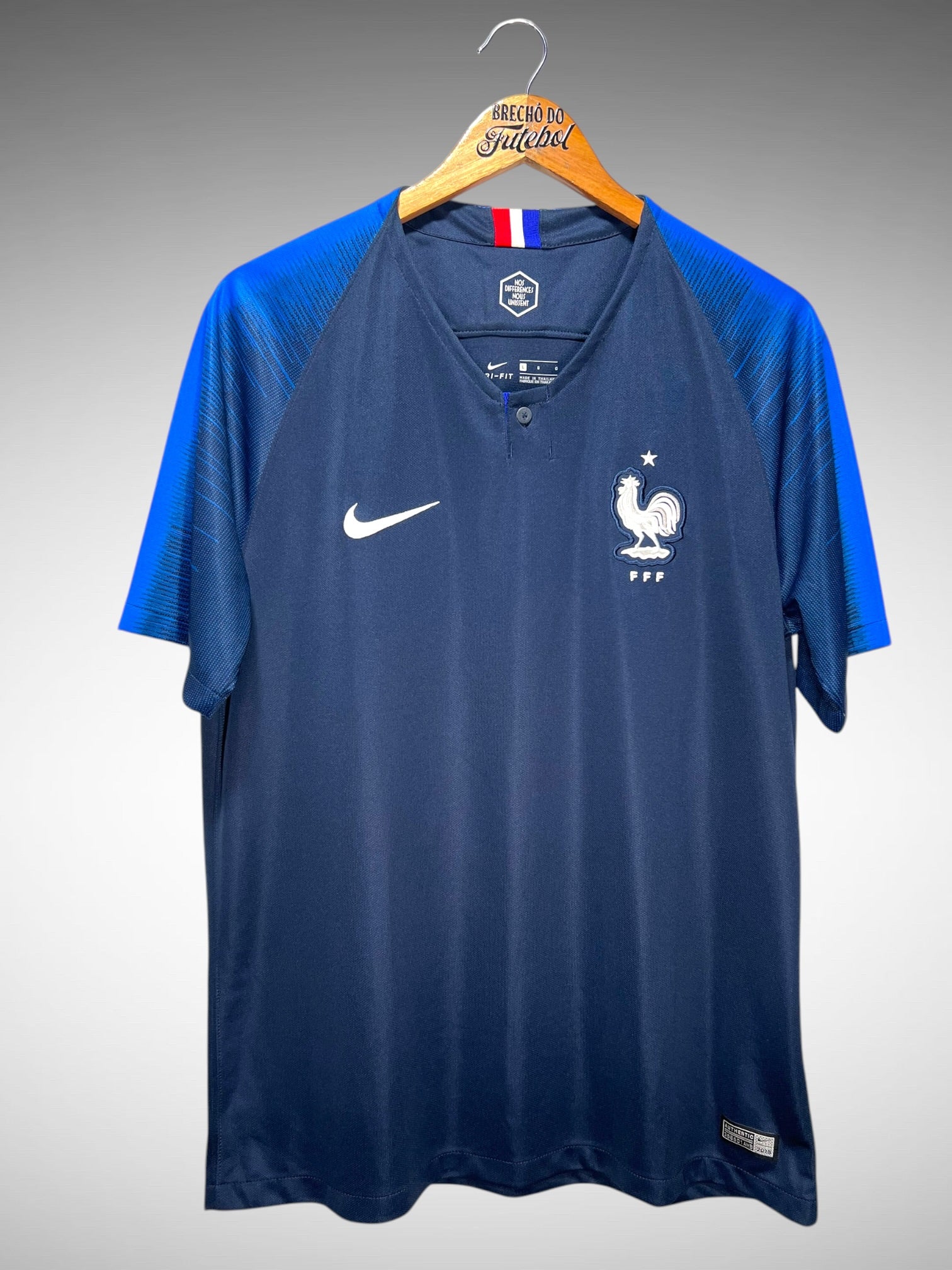 França 2018 Primeira Camisa Tam G N 10 Mbappe.