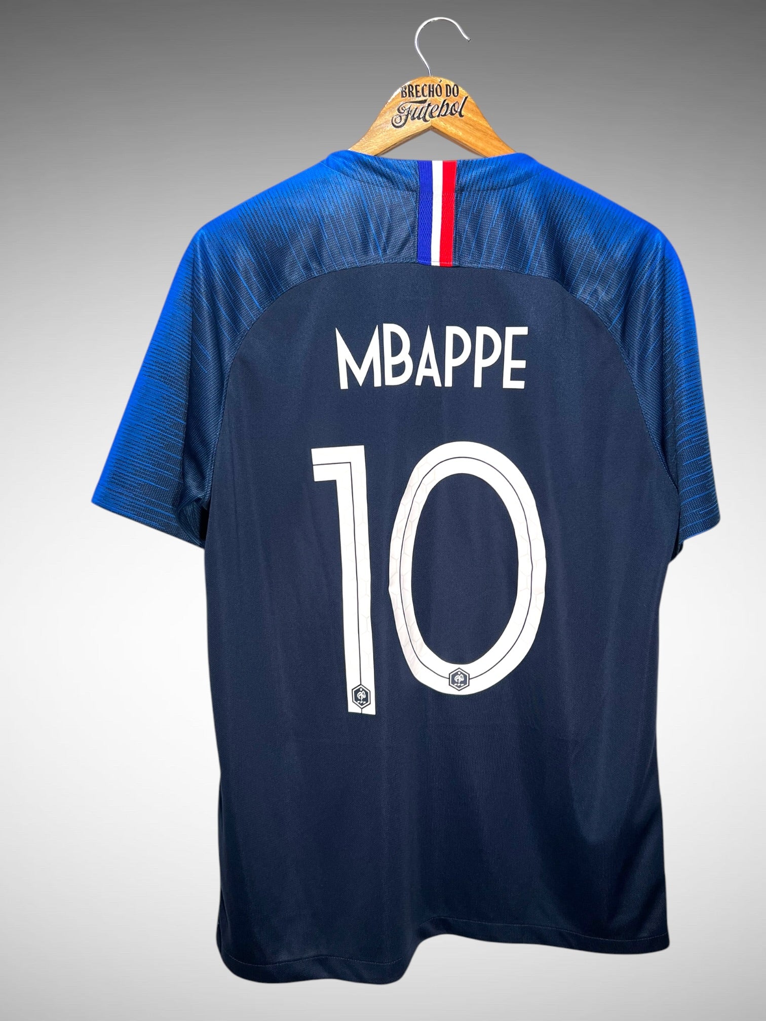França 2018 Primeira Camisa Tam G N 10 Mbappe.