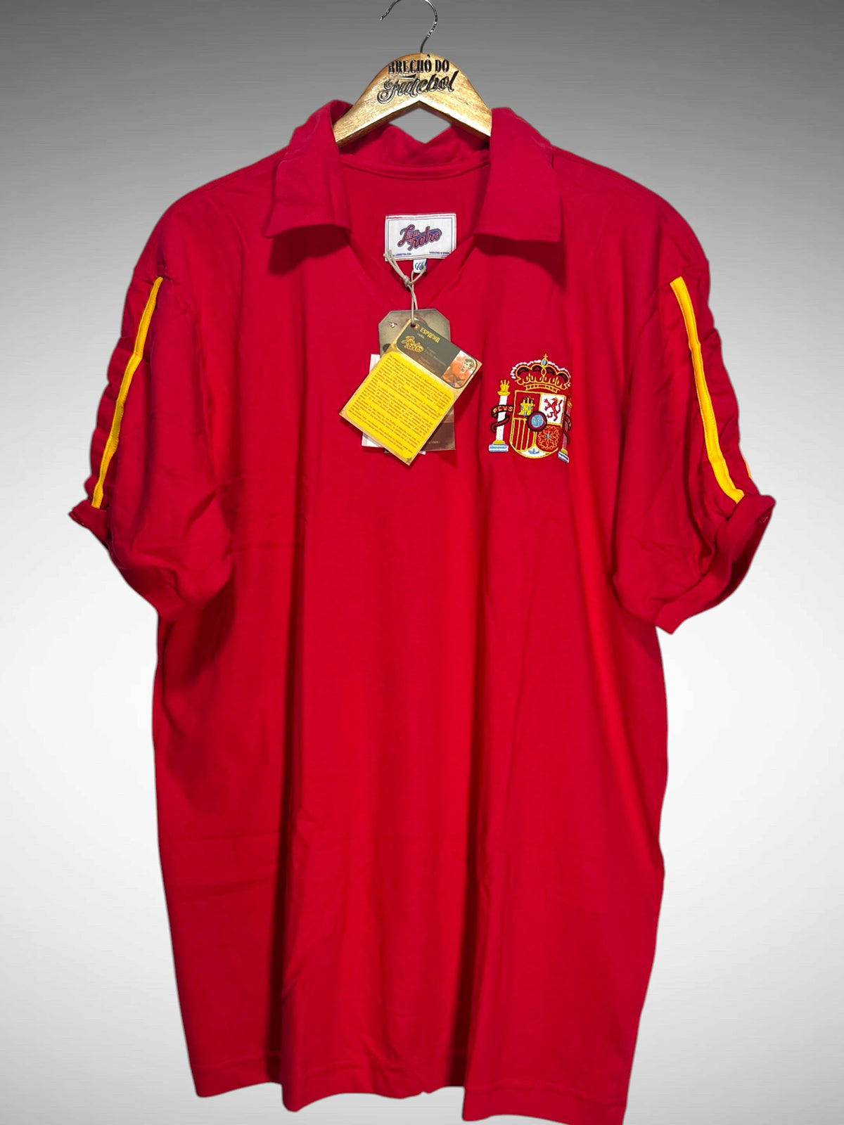 Espanha Liga Retrô 1986 Primeira Camisa Tam 3G.
