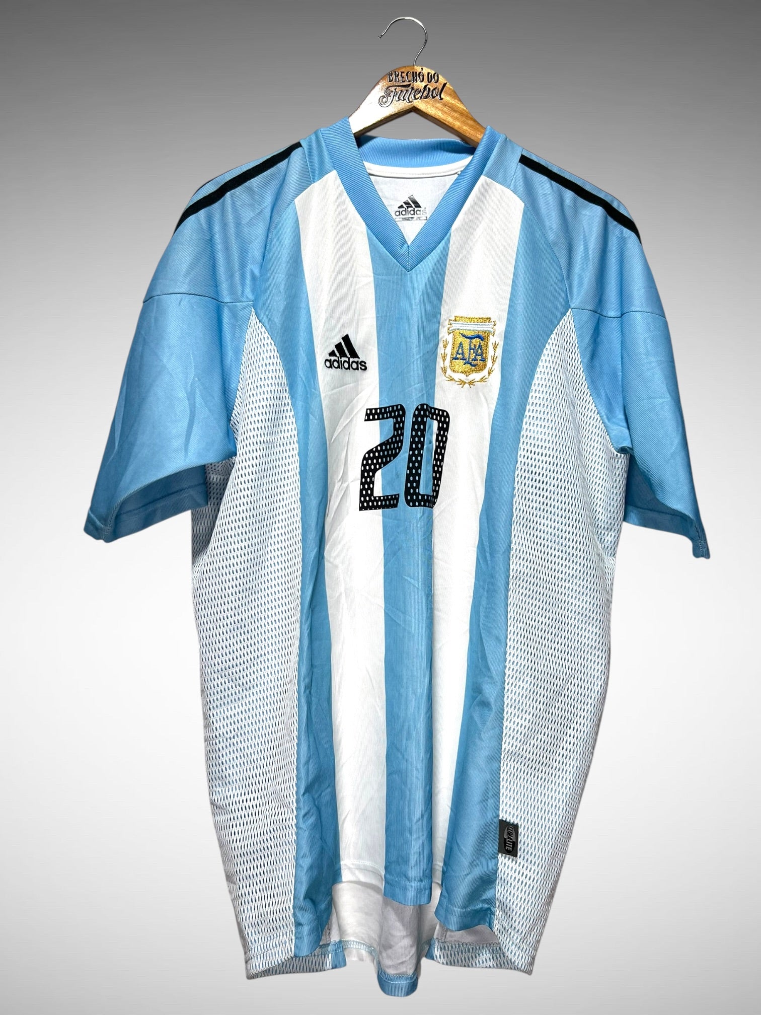 Argentina 2002 Primeira Camisa Tam G N 20 Gallardo.