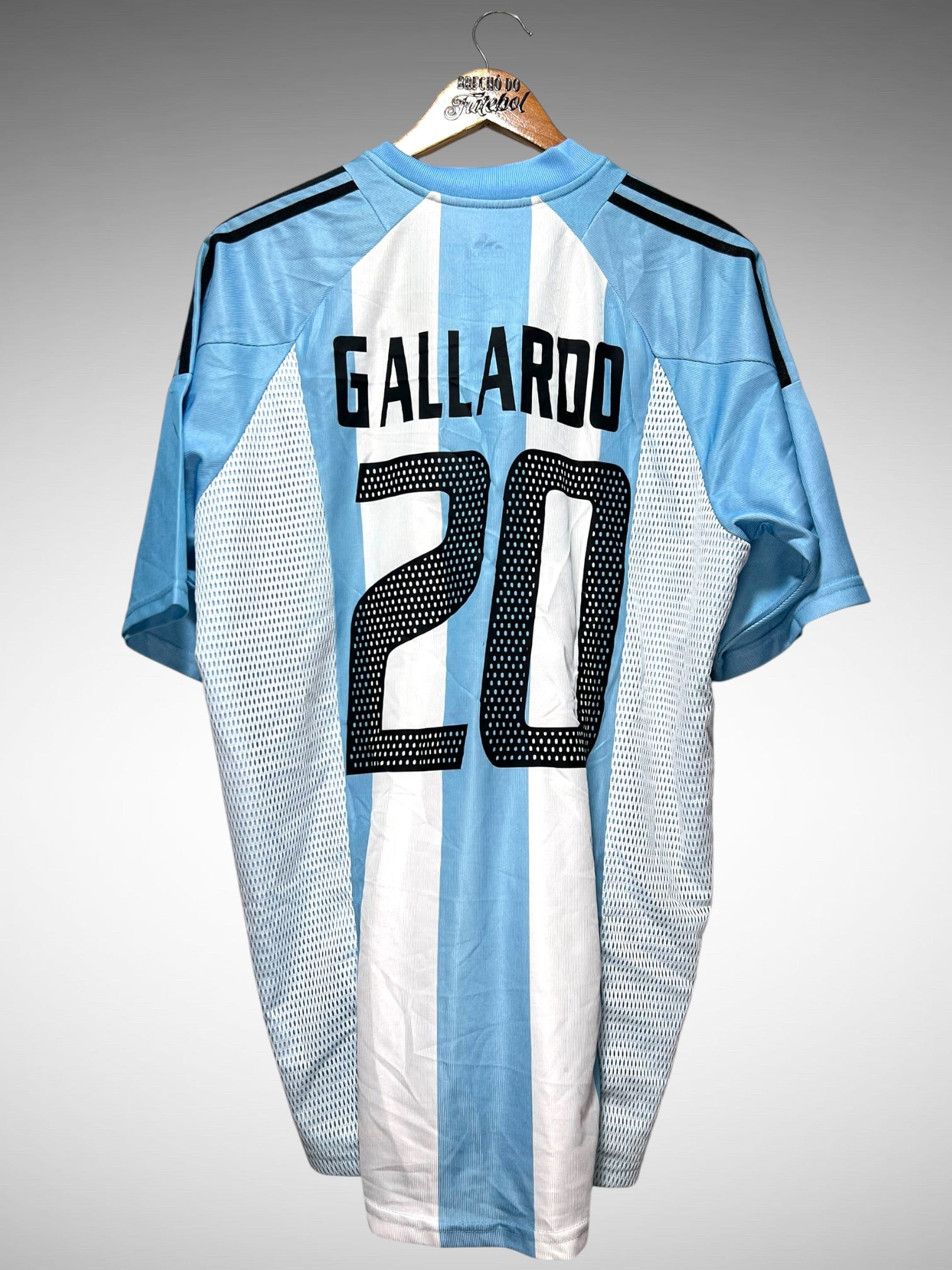 Argentina 2002 Primeira Camisa Tam G N 20 Gallardo.