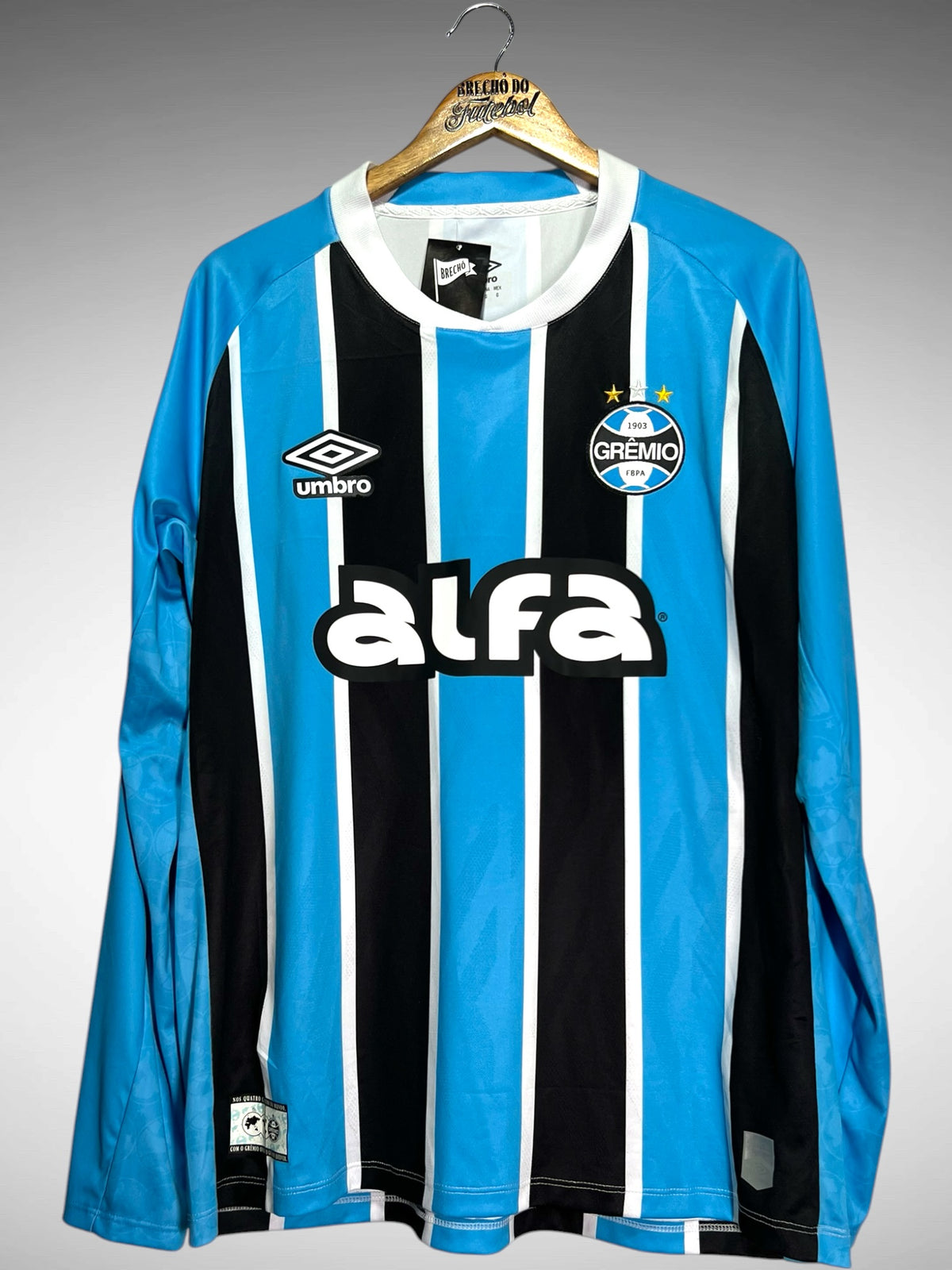 Grêmio 2025 Primeira Camisa Tam G N 4 Kannemann Mangas Longas.