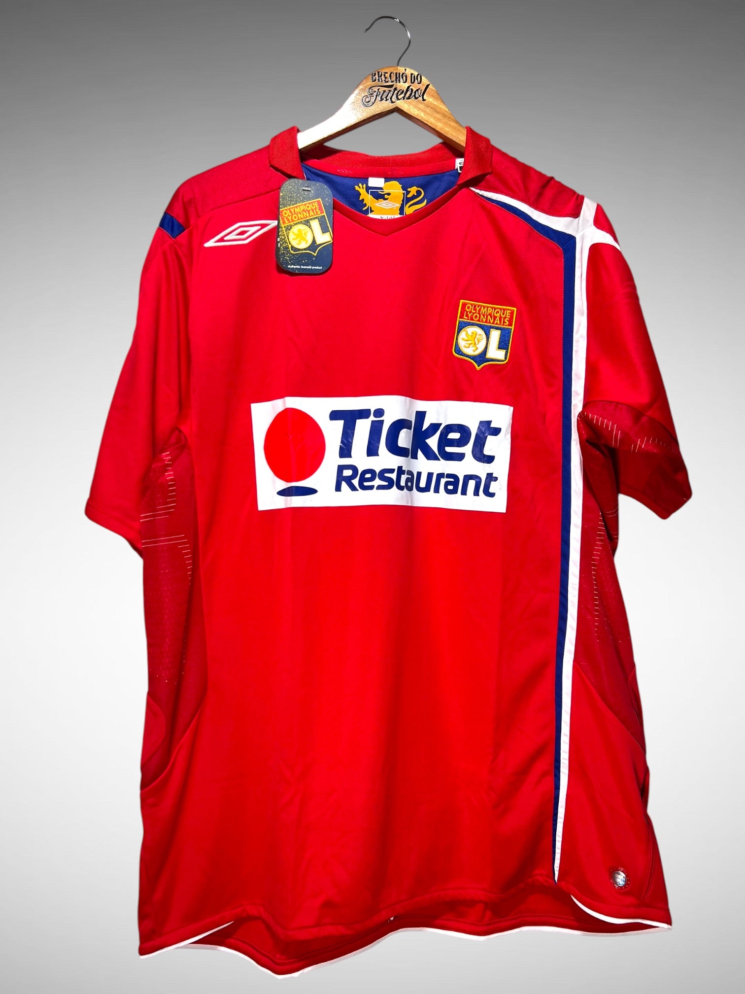 Olympique de Lyon 2006 Segunda Camisa Tam GG.