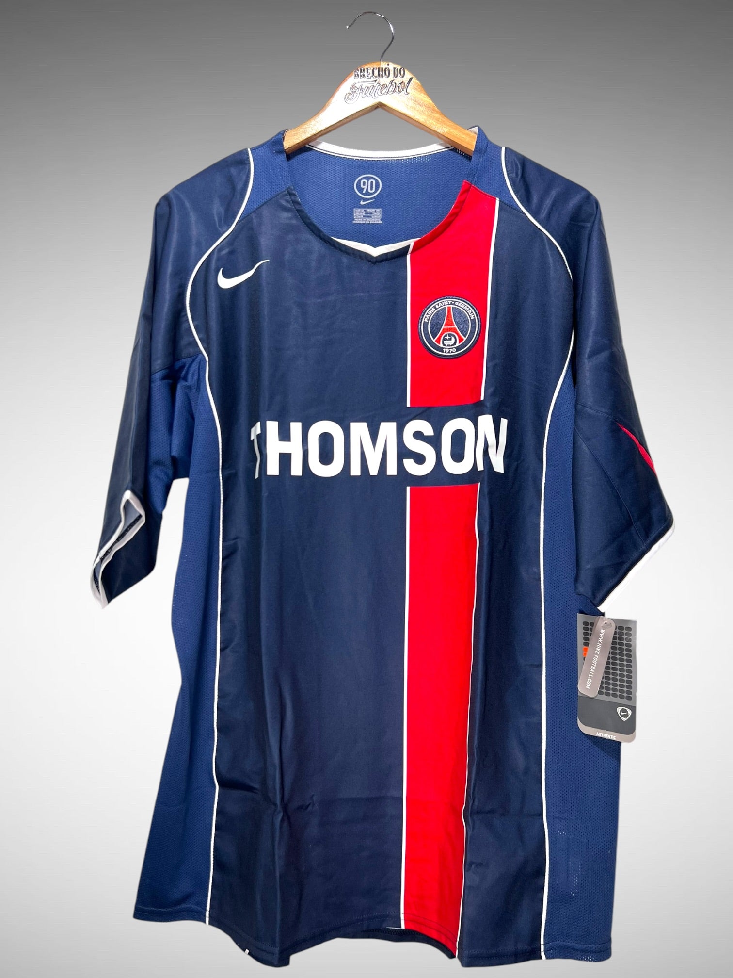 Paris Saint-Germain 2004 Primeira Camisa Tam GG.