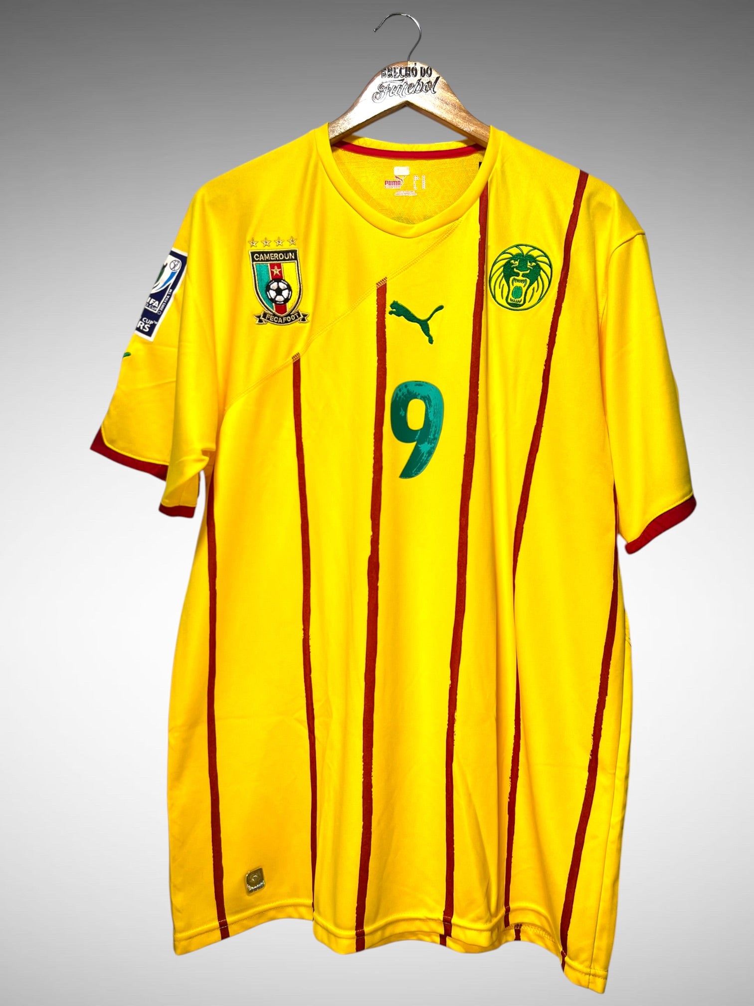 Camarões 2010 Segunda Camisa Tam GG N 9 Eto'o.