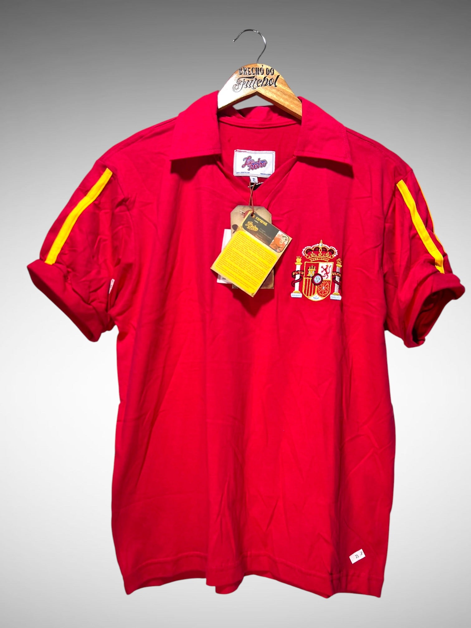 Espanha Liga Retrô 1986 Primeira Camisa Tam P.