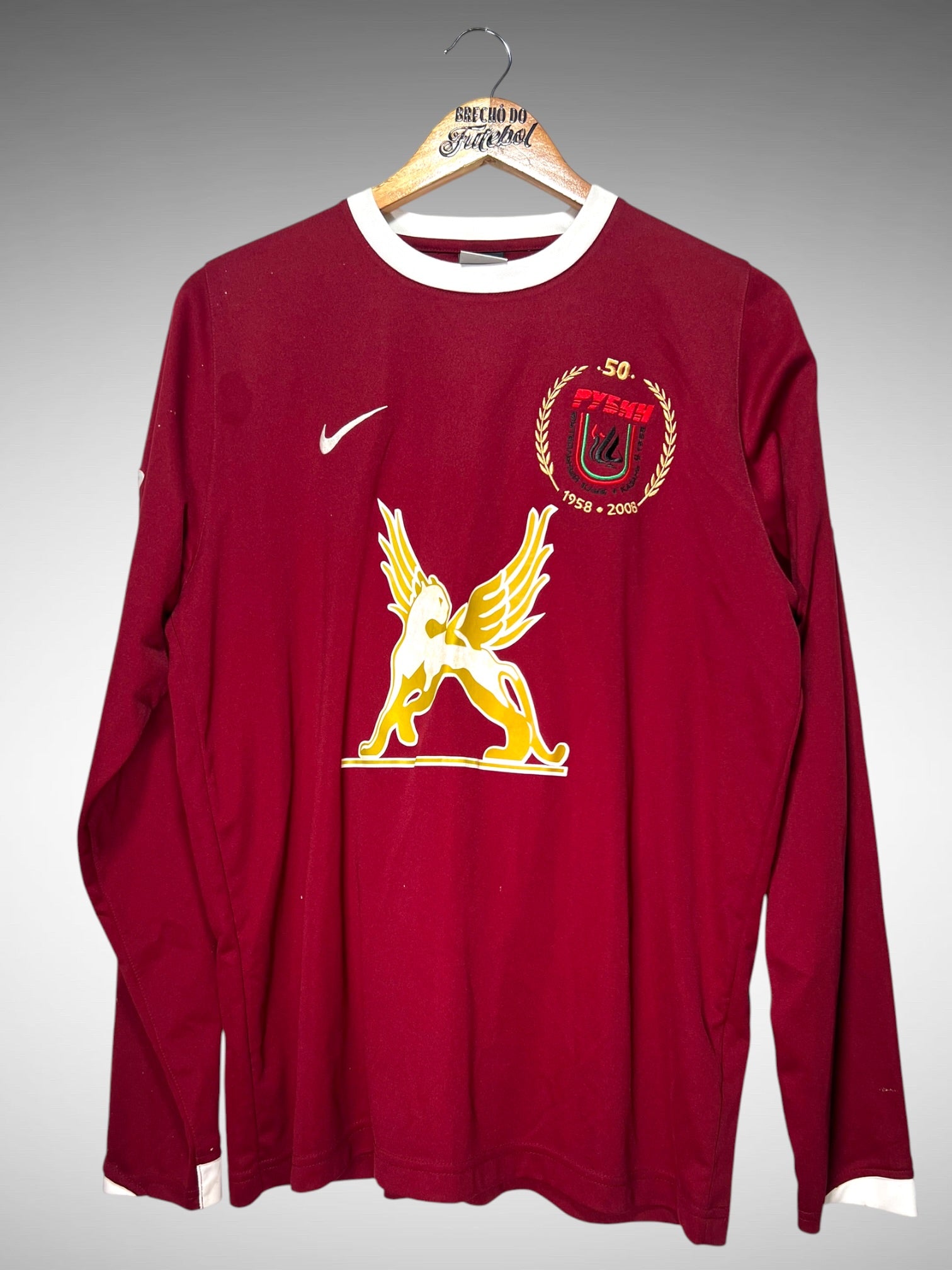 Rubin Kazan 2008 Primeira Camisa Tam M N 61 Karadeniz Mangas Longas.