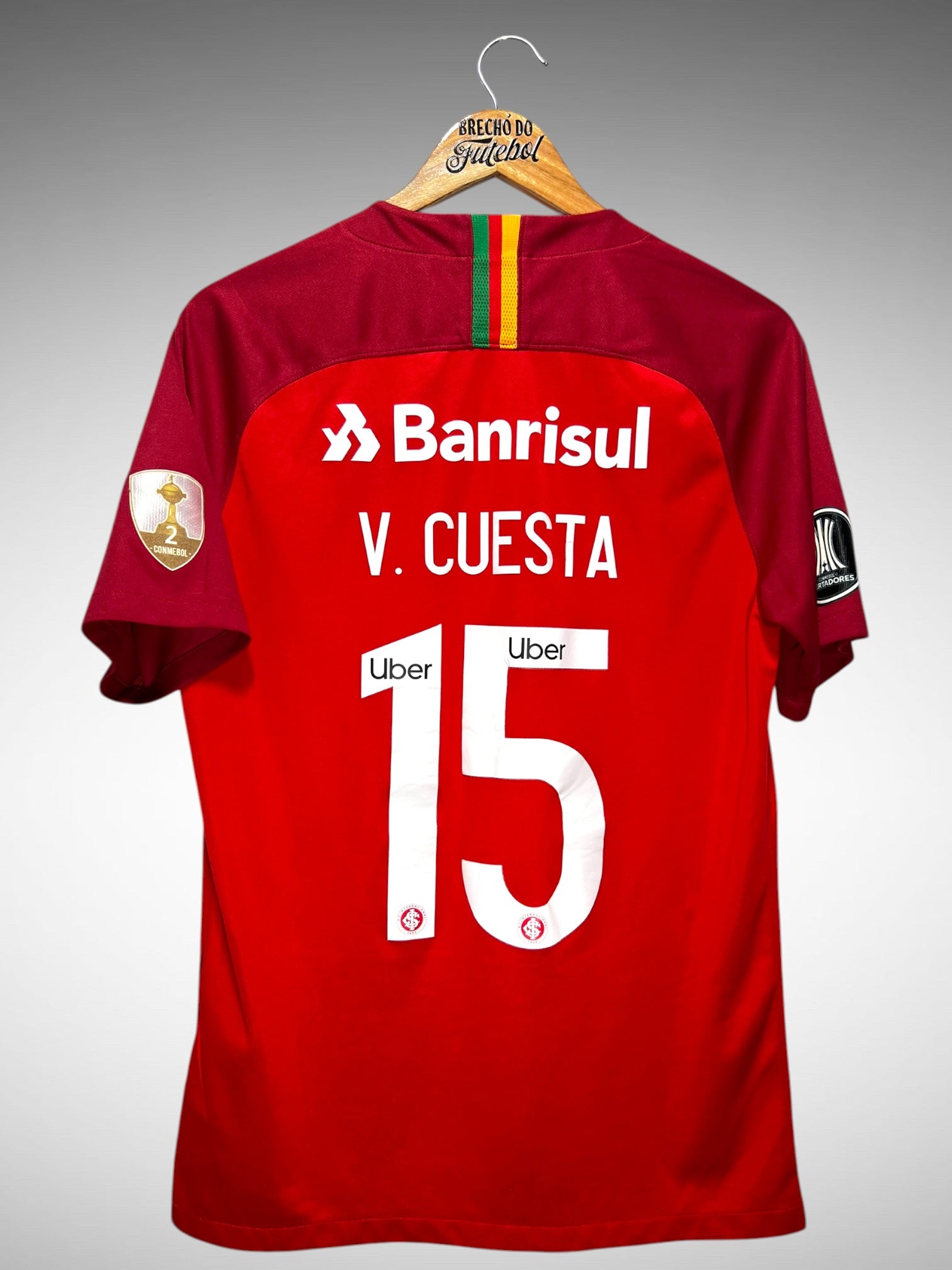 Internacional 2018 Primeira Camisa Tam M N 15 V. Cuesta. – Brechó