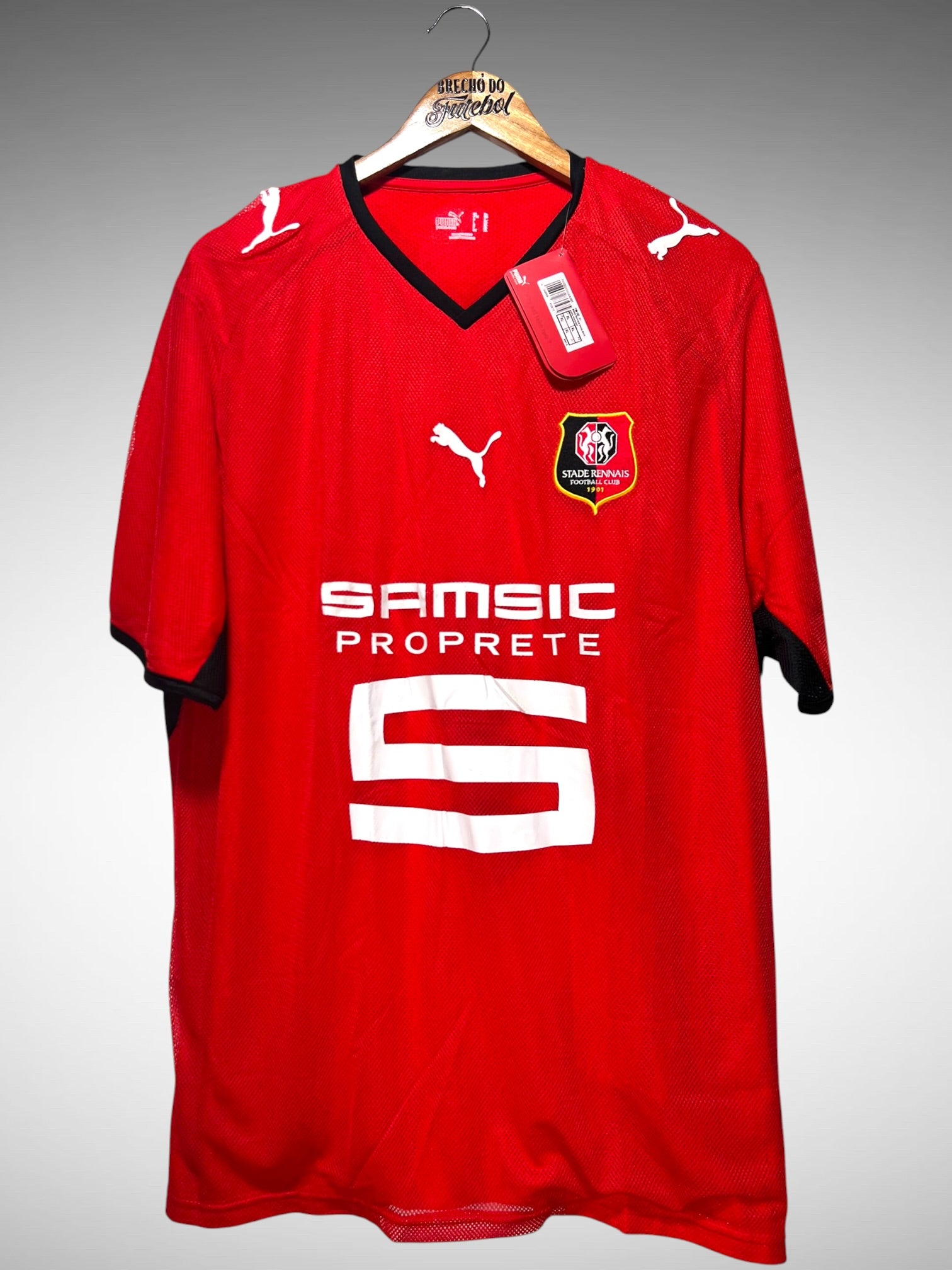 Stade Rennais 2009 Primeira Camisa Tam GG.