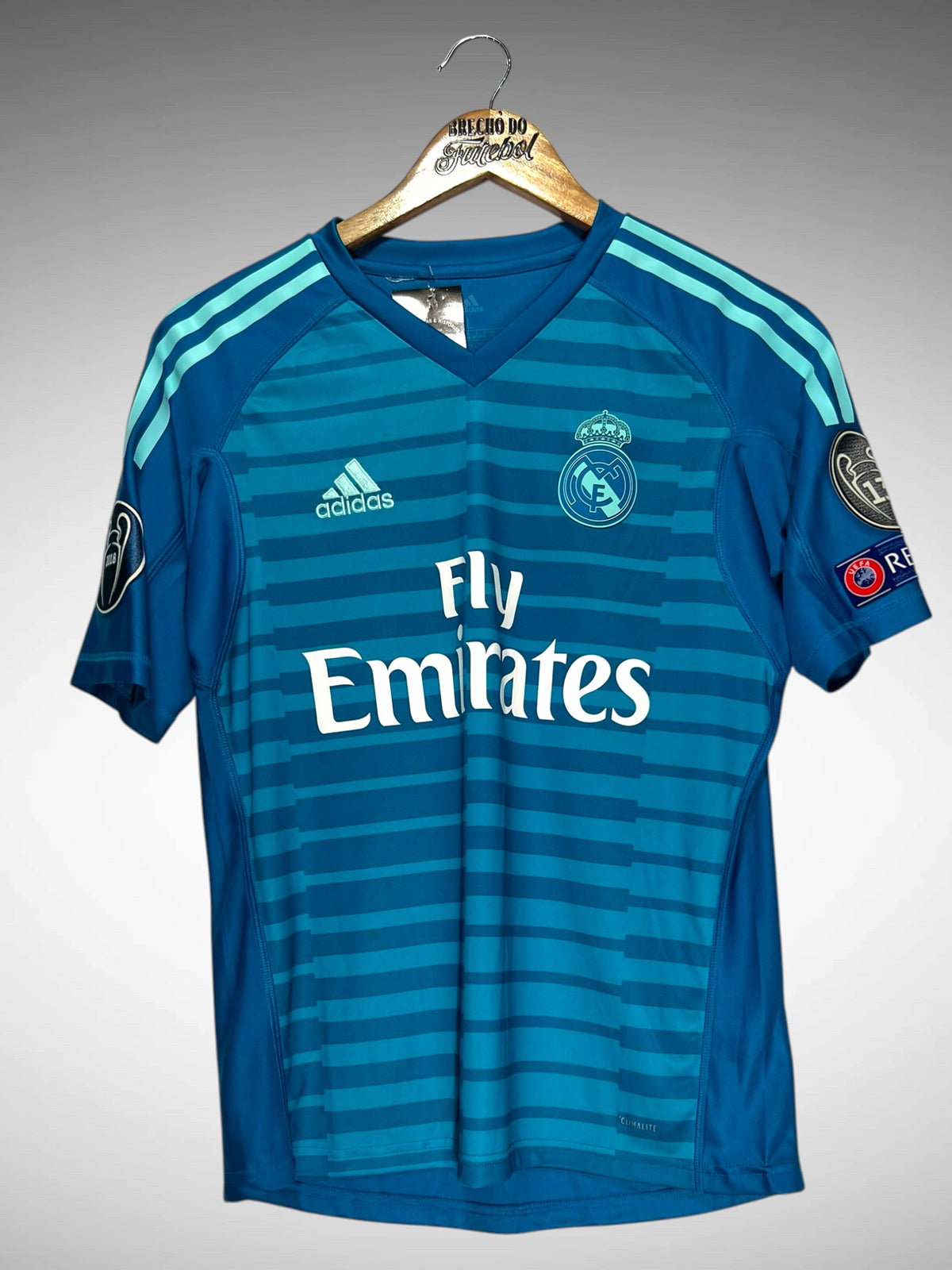 Real Madrid 2018 Camisa De Goleiro Tam 16 Anos Infantil.