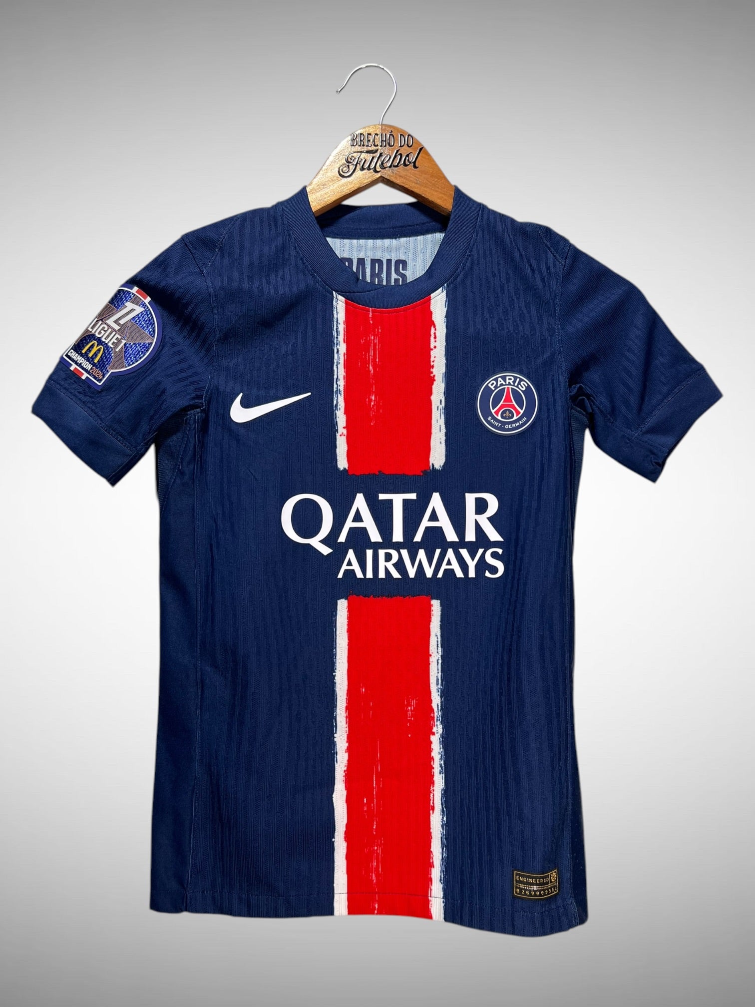 Paris Saint-Germain 2024 Primeira Camisa Tam 10 anos Infantil N 10 O. Dembélé..