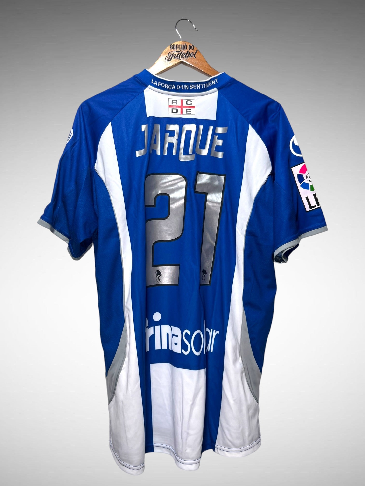 Espanyol 2009 Primeira Camisa Tam GG N 21 Jarque.