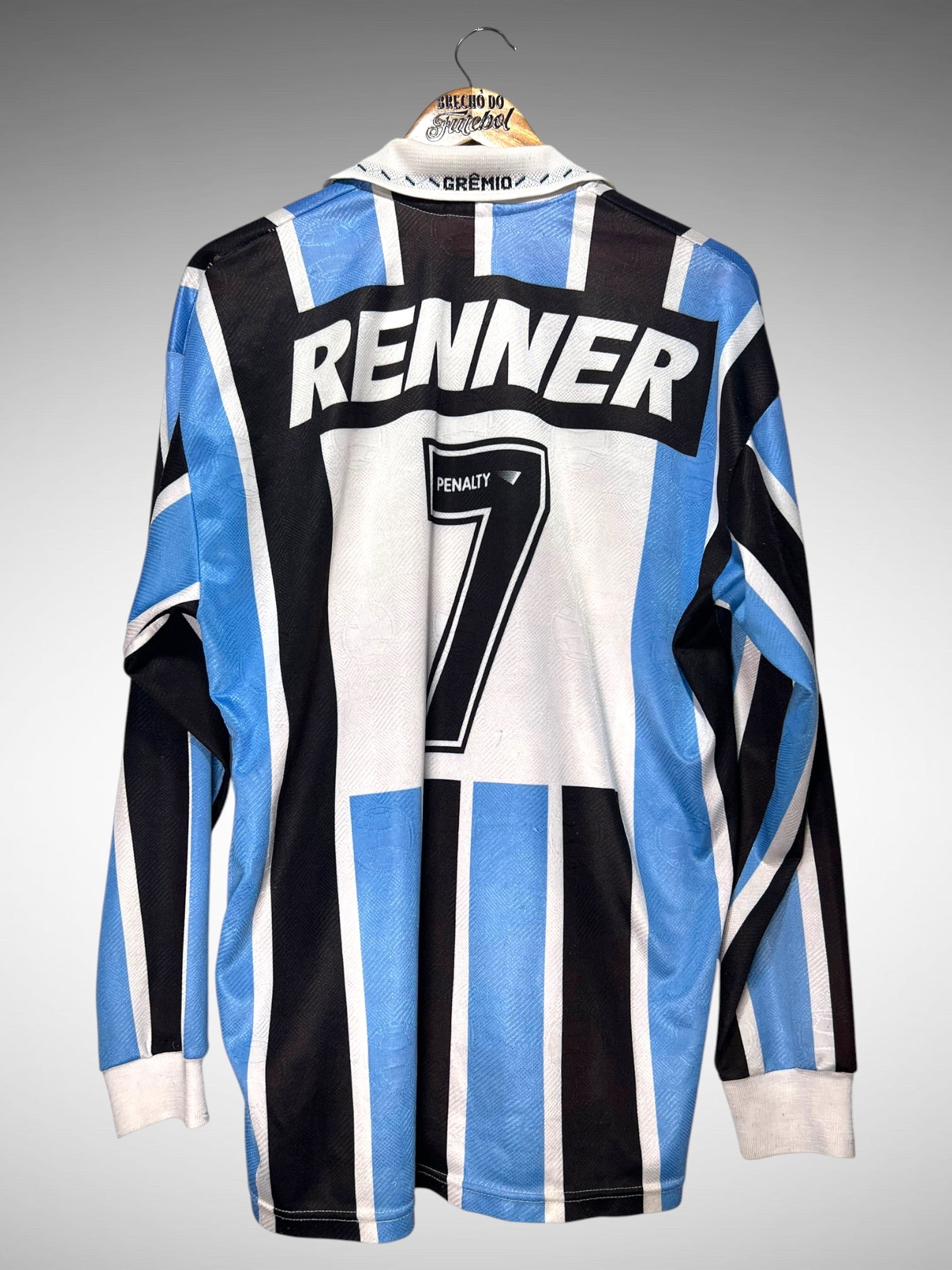 Grêmio 1997 Primeira Camisa Tam GG N 7 Mangas Longas.