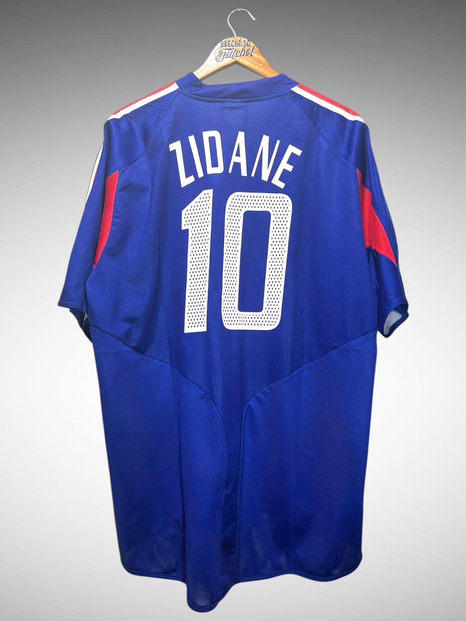 França 2004 Primeira Camisa Tam GG N 10 Zidane.