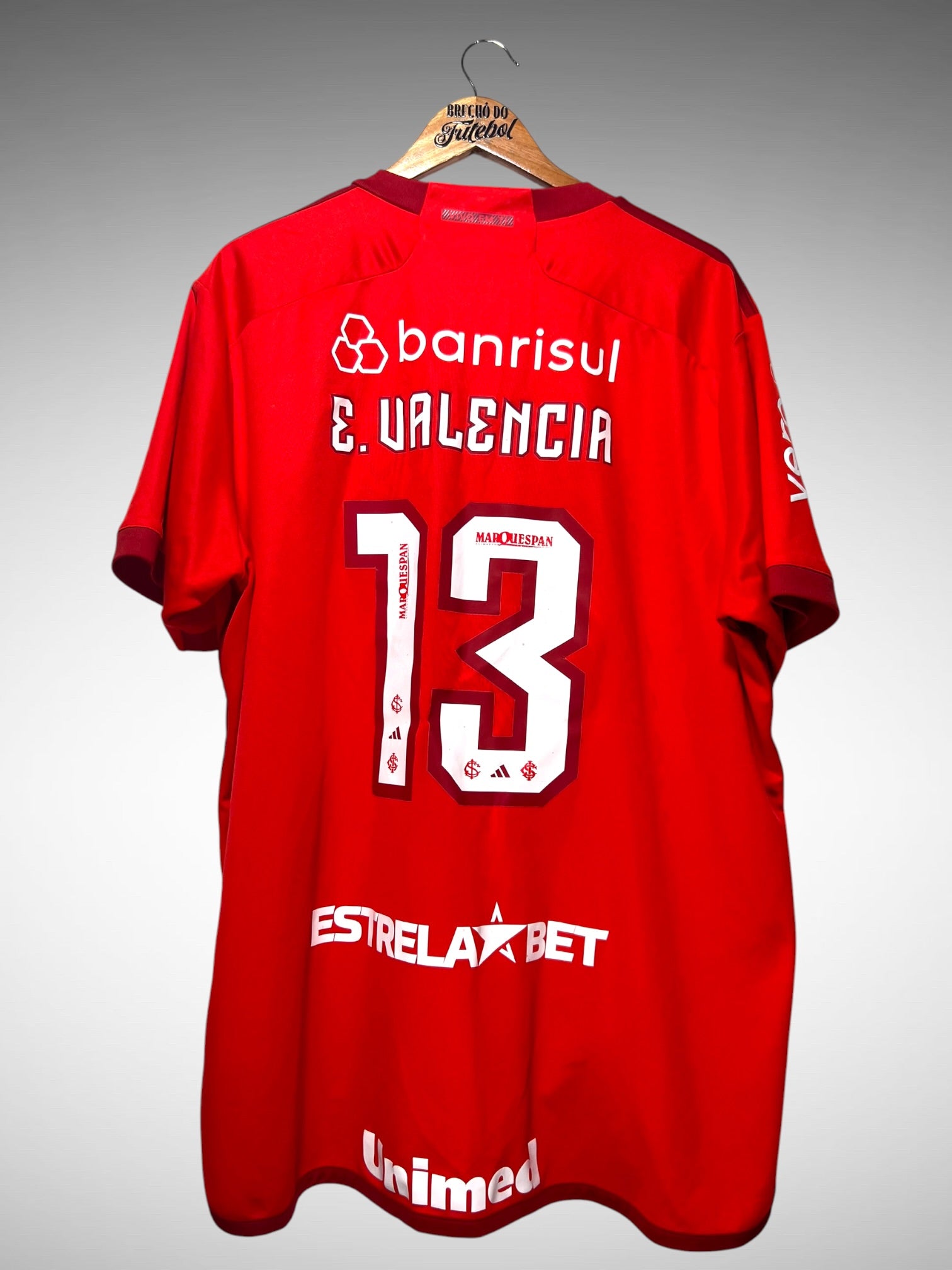 Internacional 2023 Primeira Camisa Tam 3G N 13 E. Valencia.