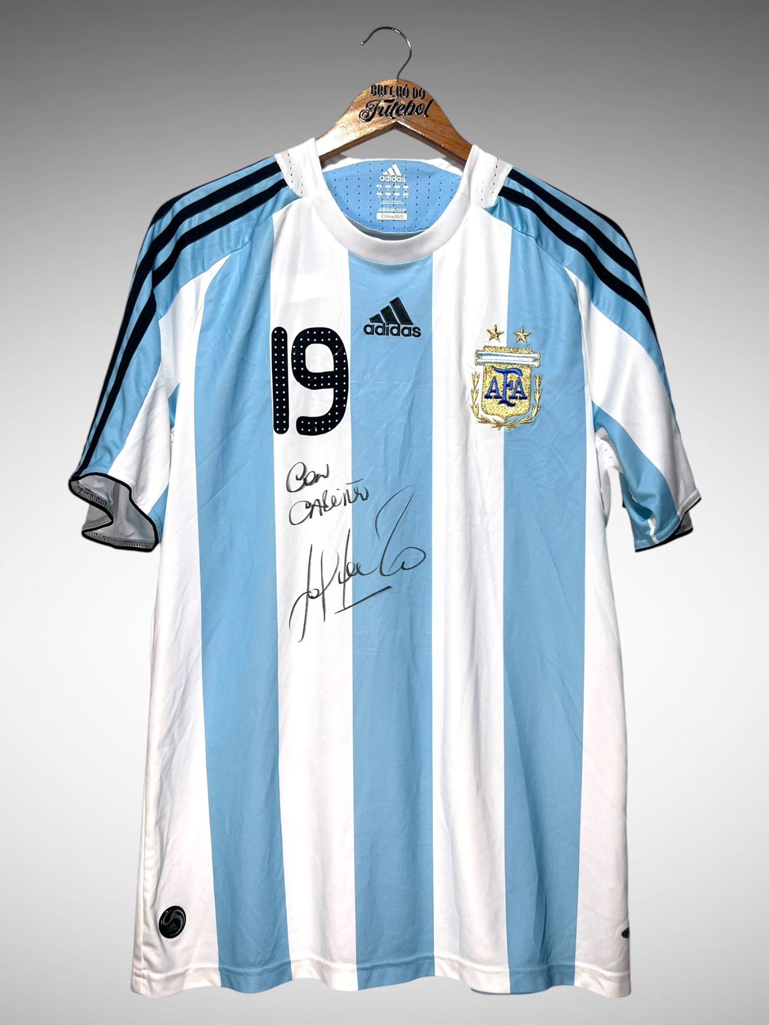 Argentina 2008 Primeira Camisa Tam M N 19 Lisandro.