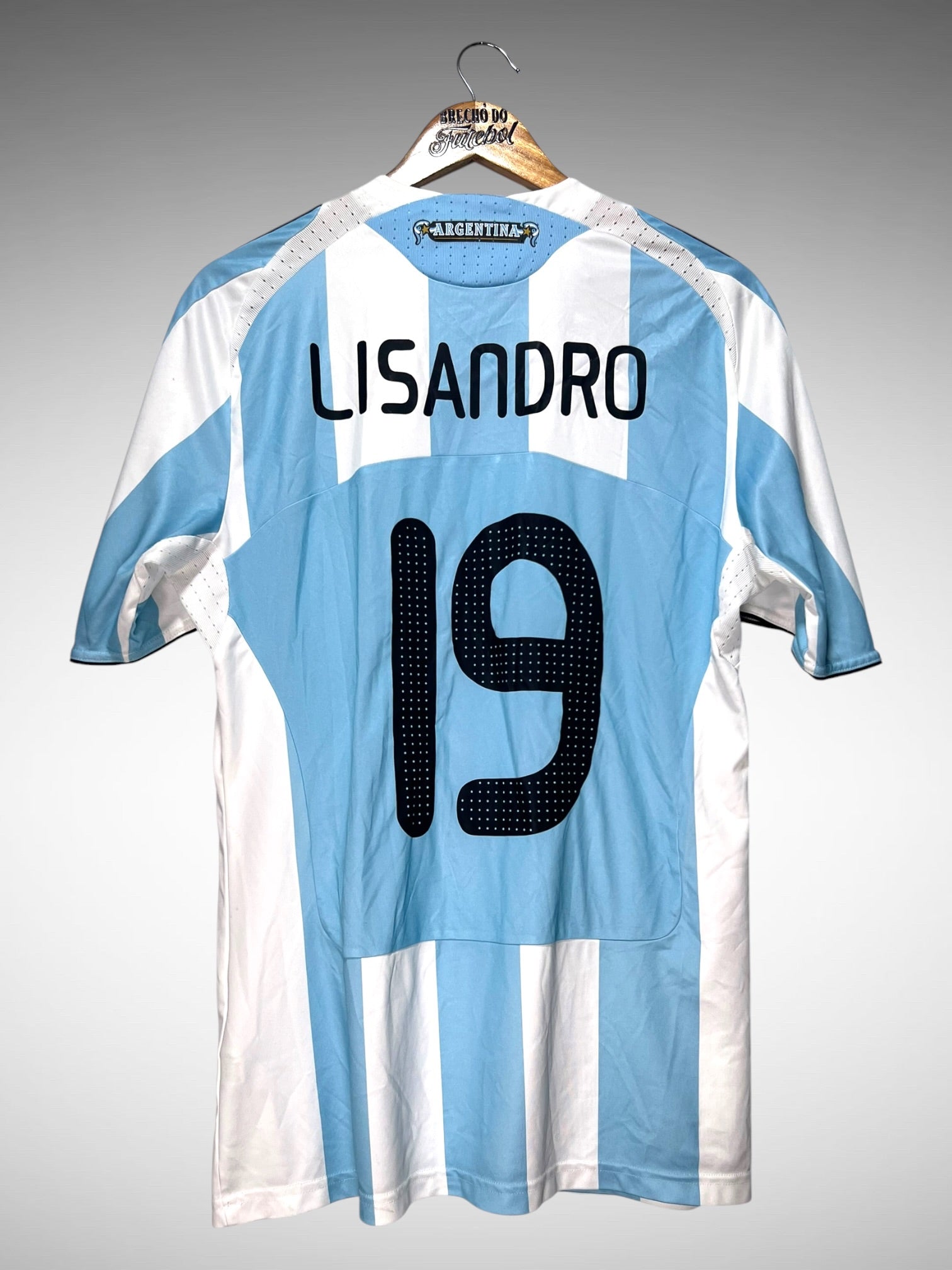 Argentina 2008 Primeira Camisa Tam M N 19 Lisandro.