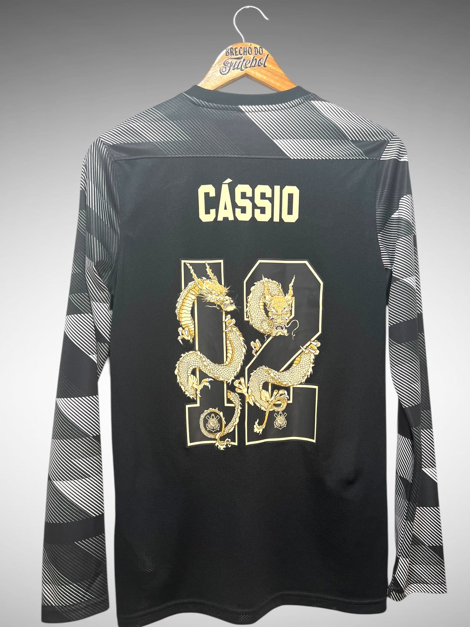 Corinthians 2022 Camisa de Goleiro Tam P N 12 Cássio Mangas Longas.