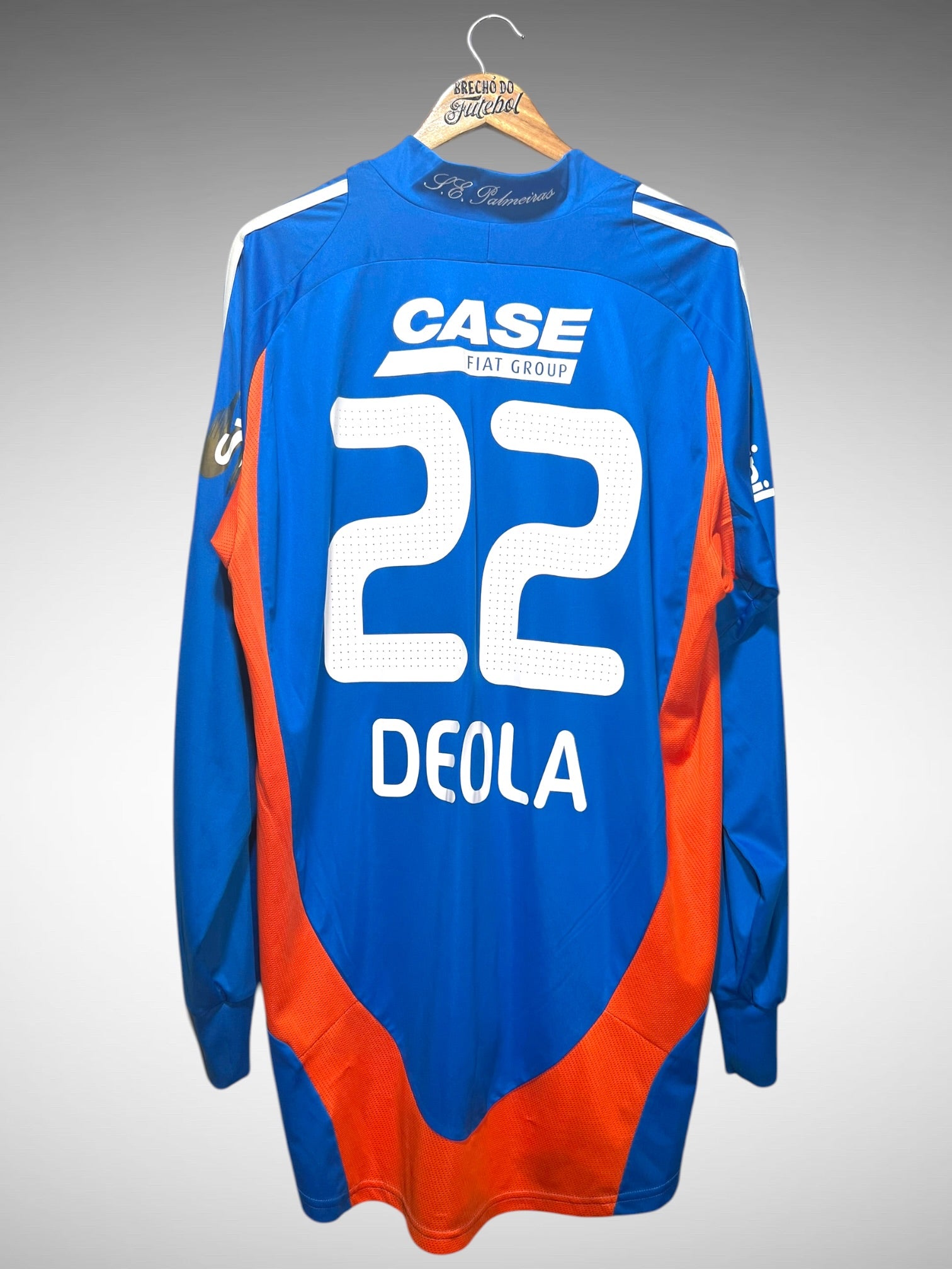 Palmeiras 2008 Camisa de Goleiro Tam GG N 22 Deola Mangas Longas.