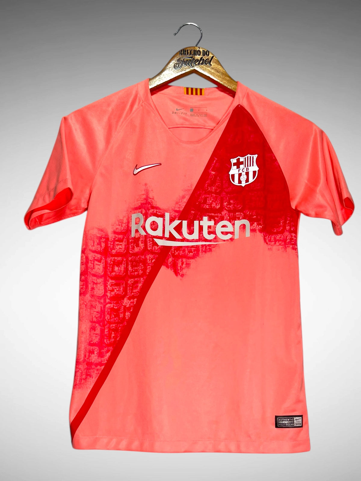 Barcelona 2018 Terceira Camisa Tam 12 anos Infantil.
