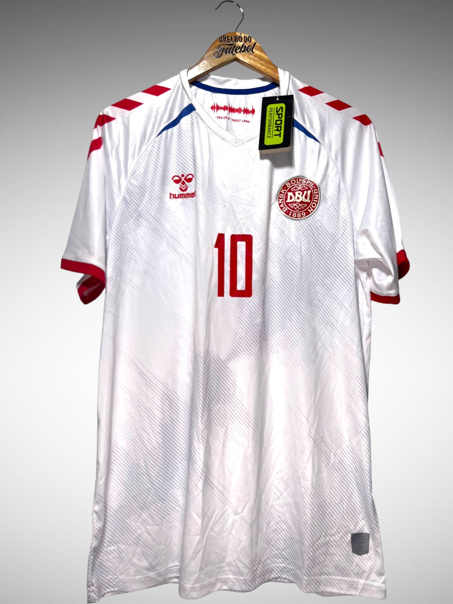 Dinamarca 2020 Segunda Camisa Tam GG N 10 Eriksen.