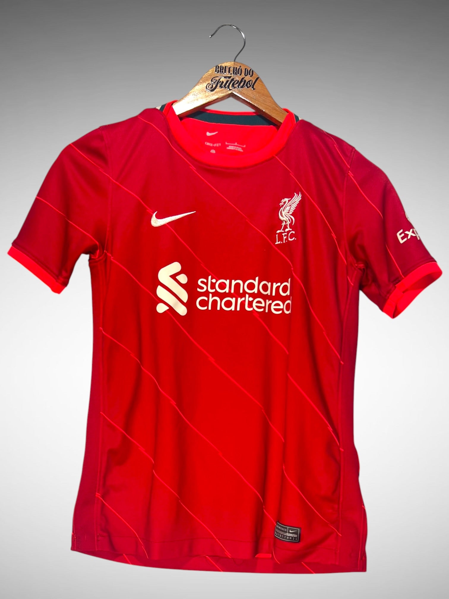Liverpool 2021 Primeira Camisa Tam 12 anos Infantil.